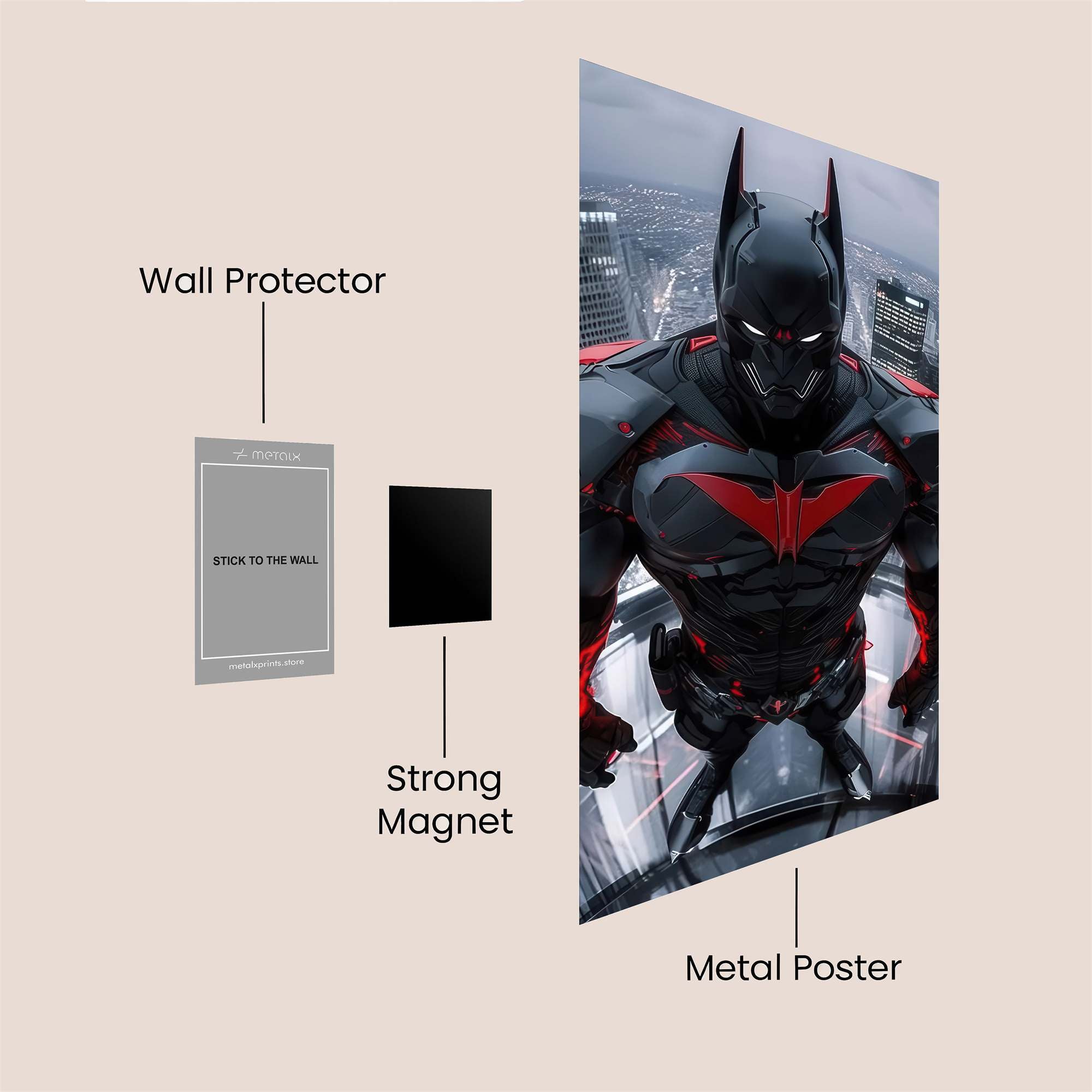 Batman Intense Safe Wall Magnetic / M