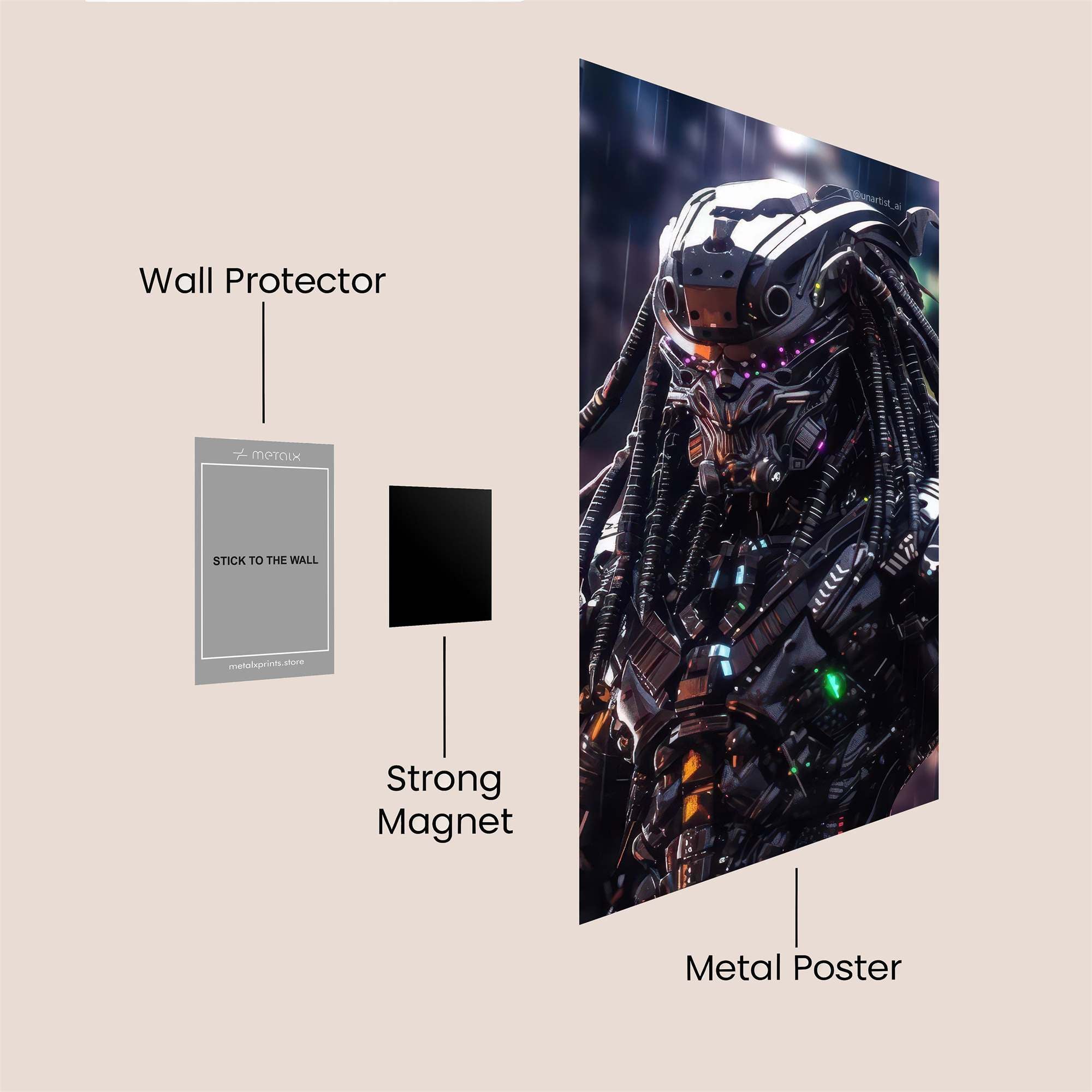 Predator Neon Safe Wall Magnetic / M