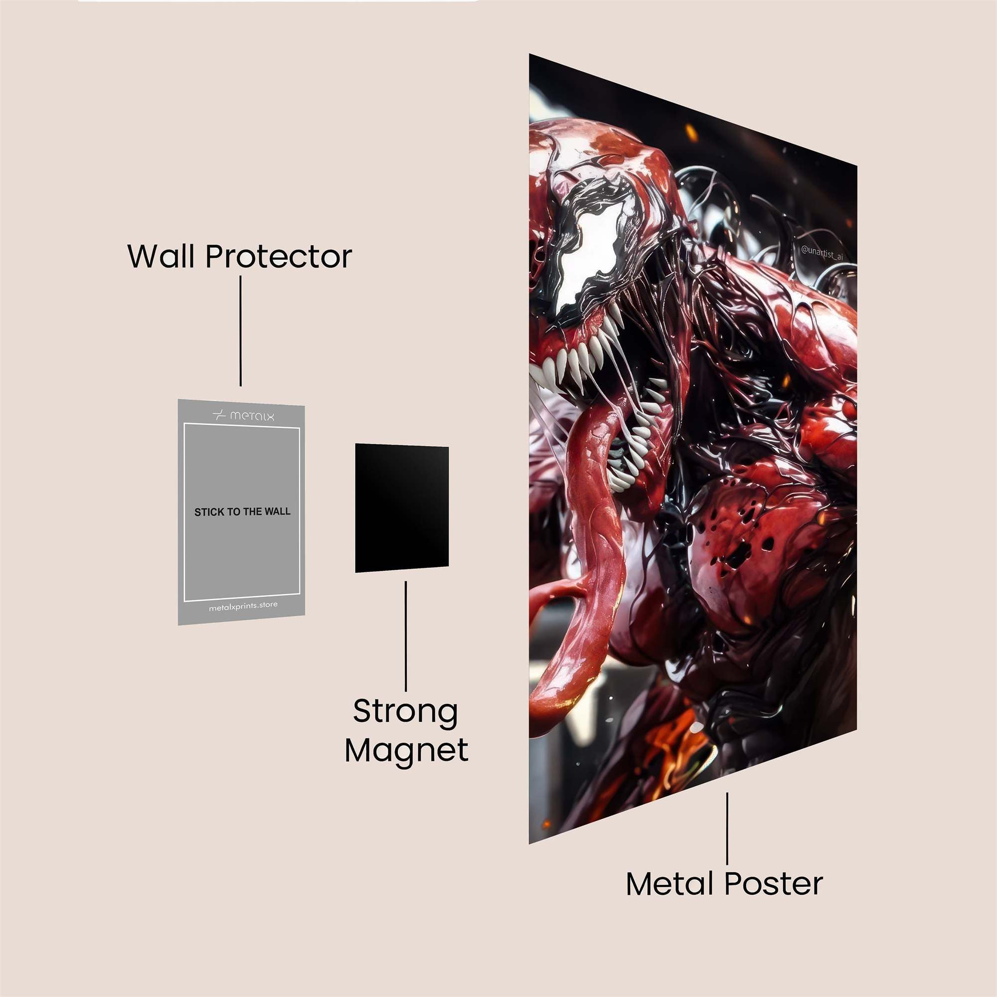Venom Rampage Safe Wall Magnetic / M