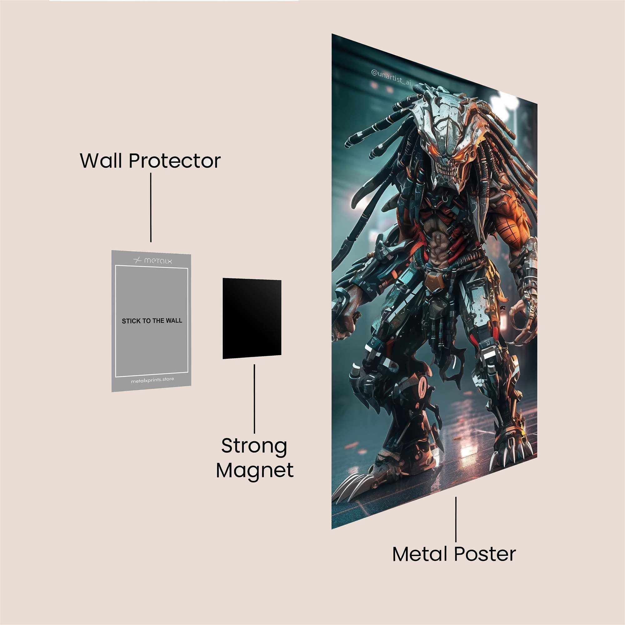 Predator Menace Safe Wall Magnetic / M
