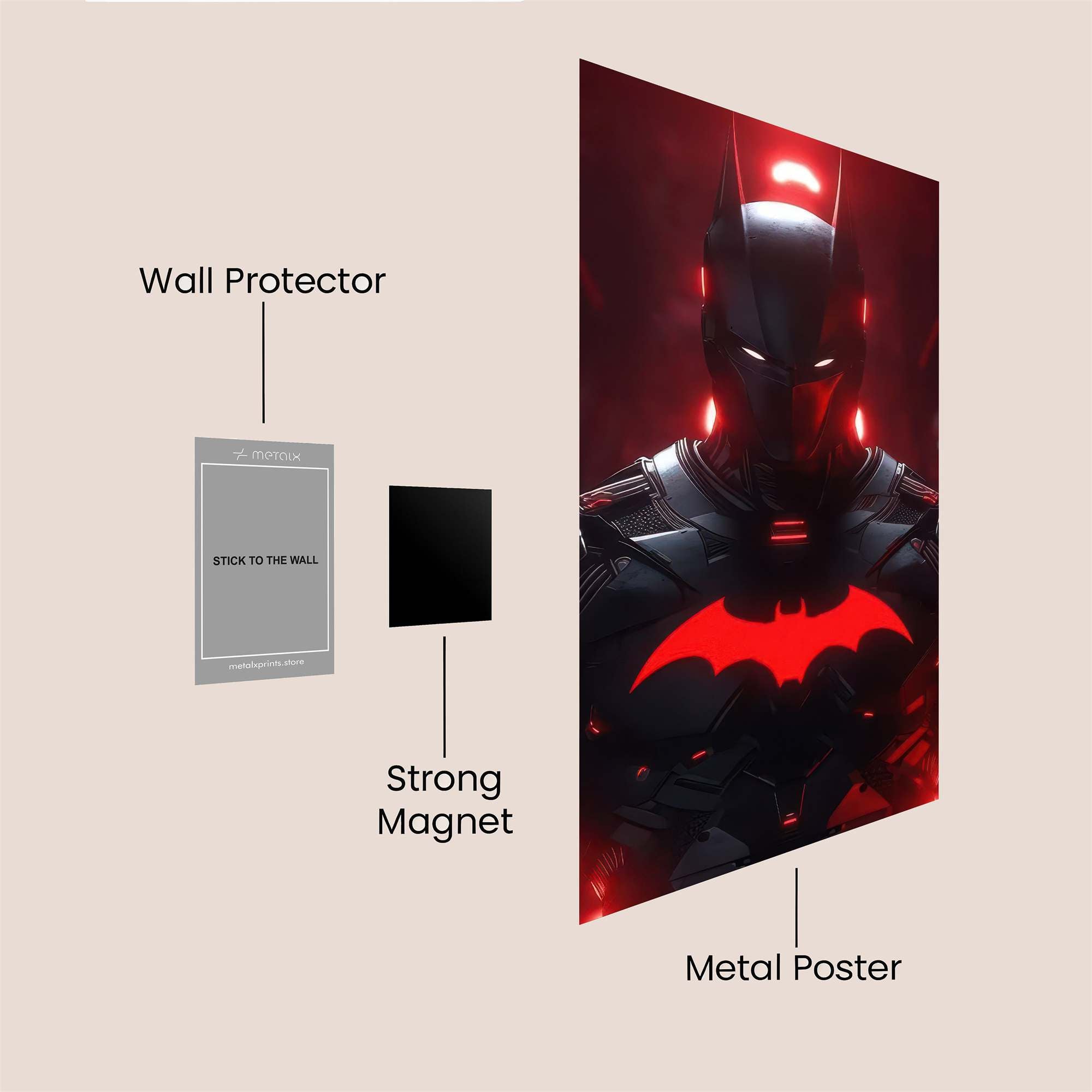 Batman Inferno Safe Wall Magnetic / M