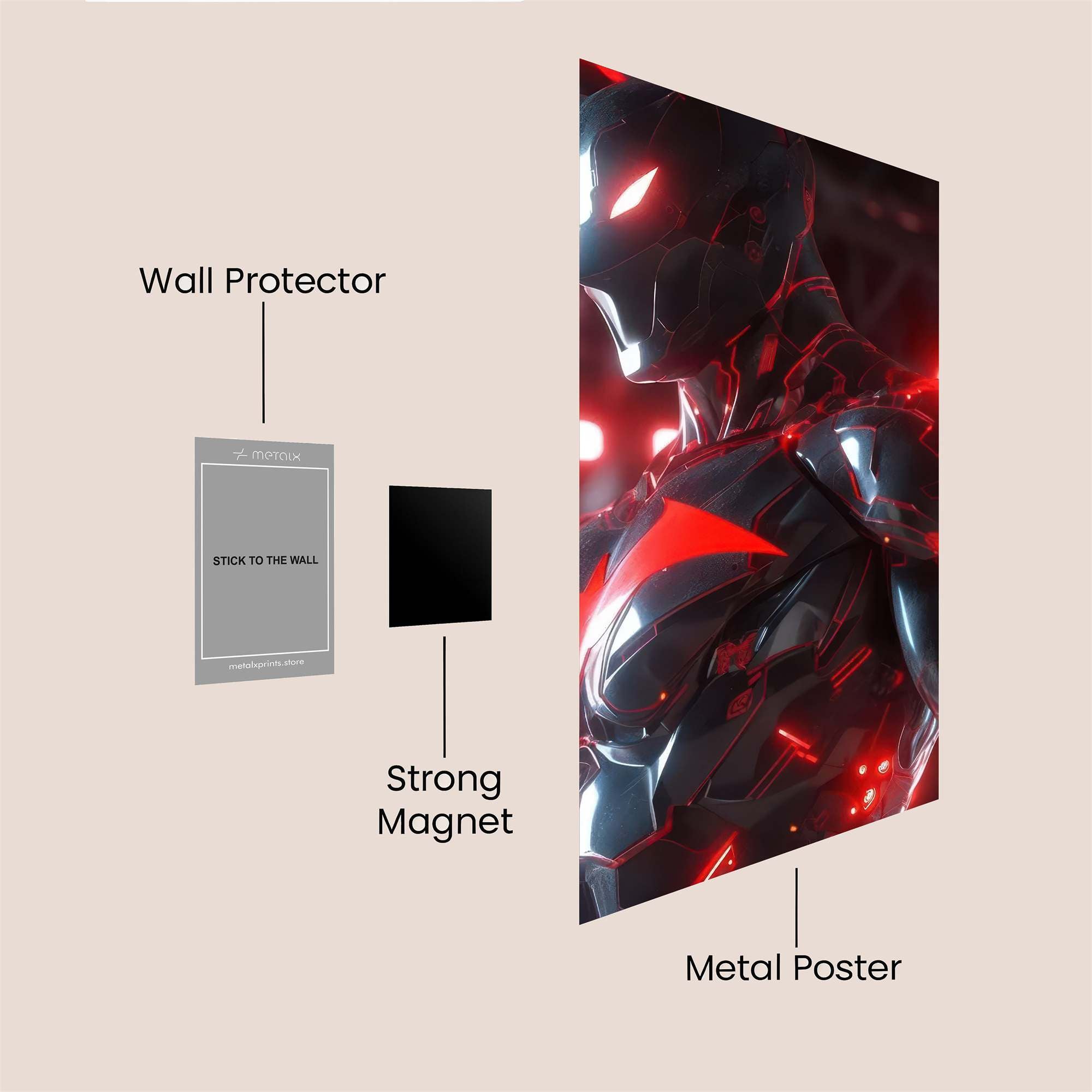 Batman Intense Safe Wall Magnetic / M