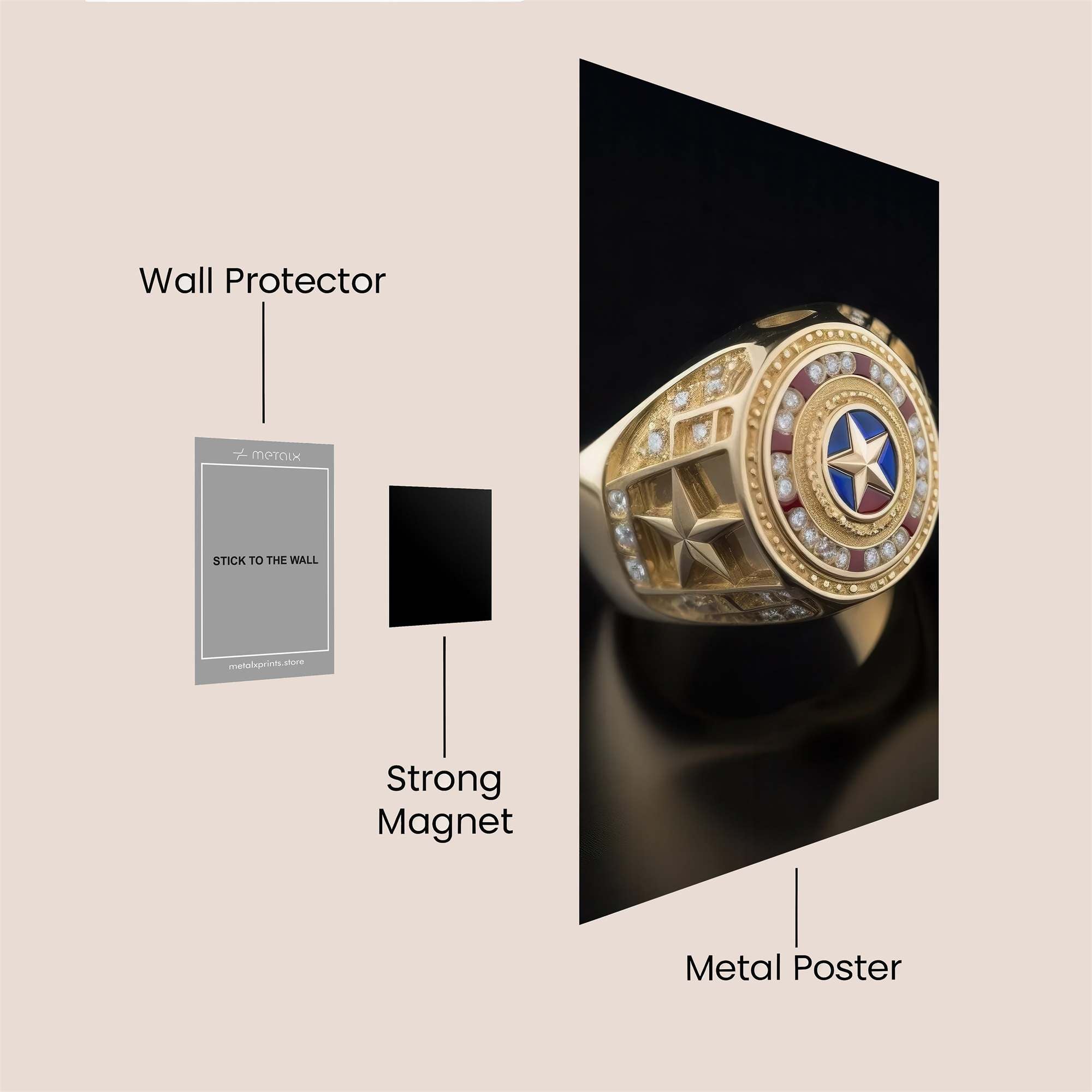 Star Elegance Safe Wall Magnetic / M