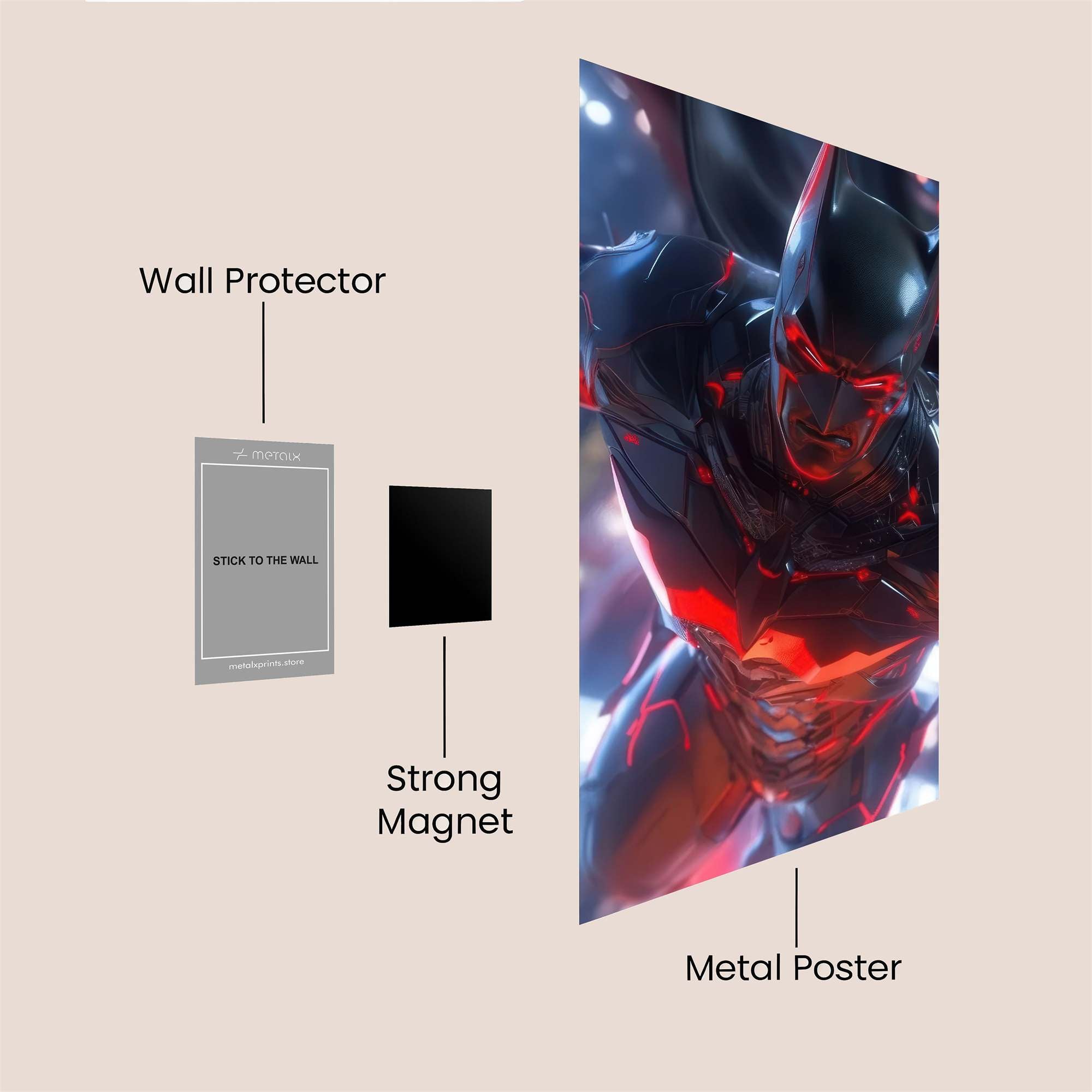 Batman Intense Safe Wall Magnetic / M