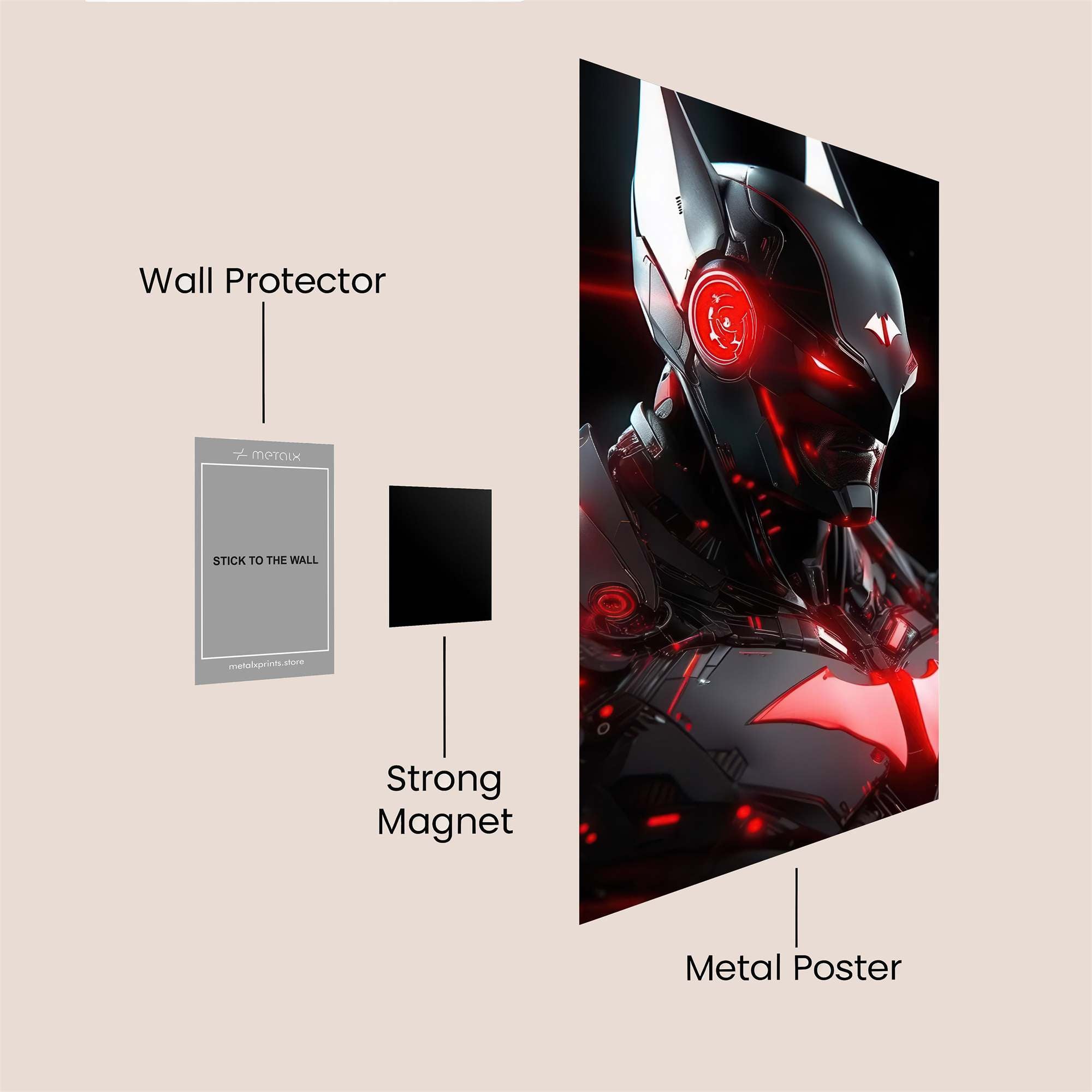 Batman Cyberpunk Safe Wall Magnetic / M