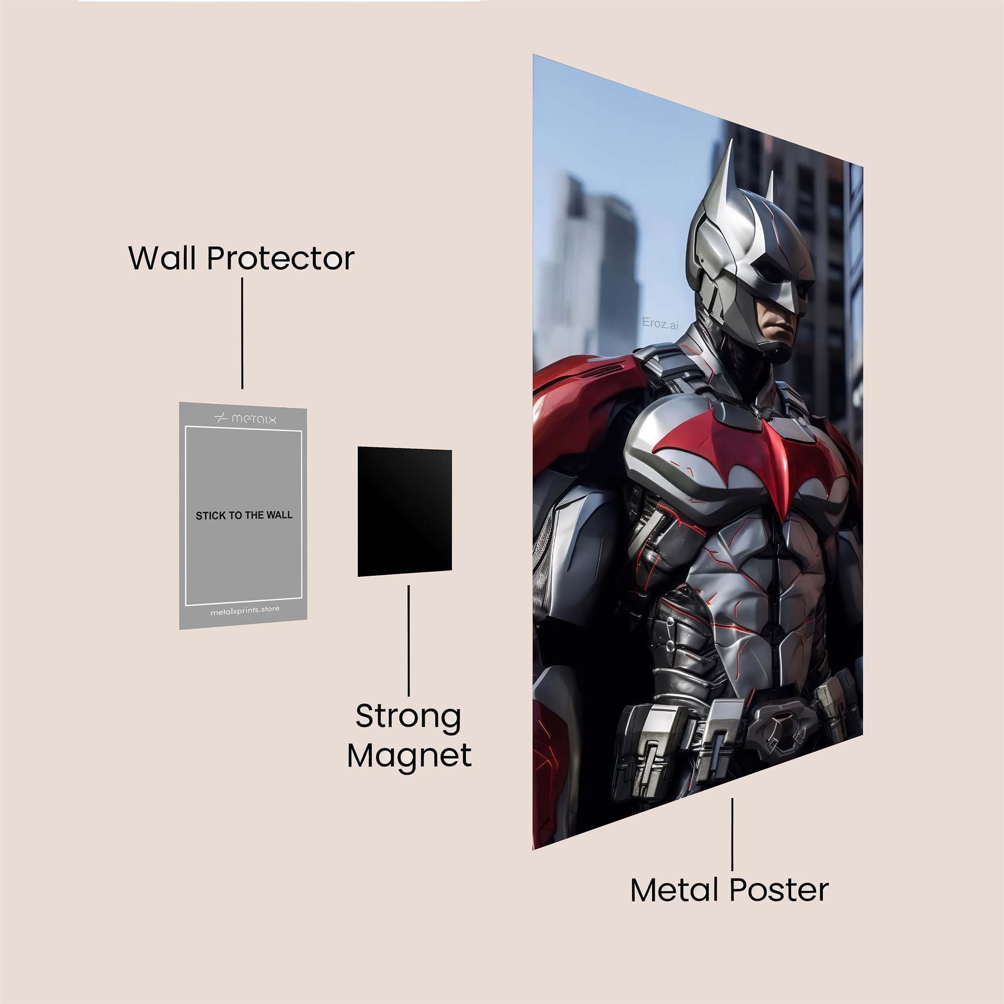 Batman Resolute Safe Wall Magnetic / M