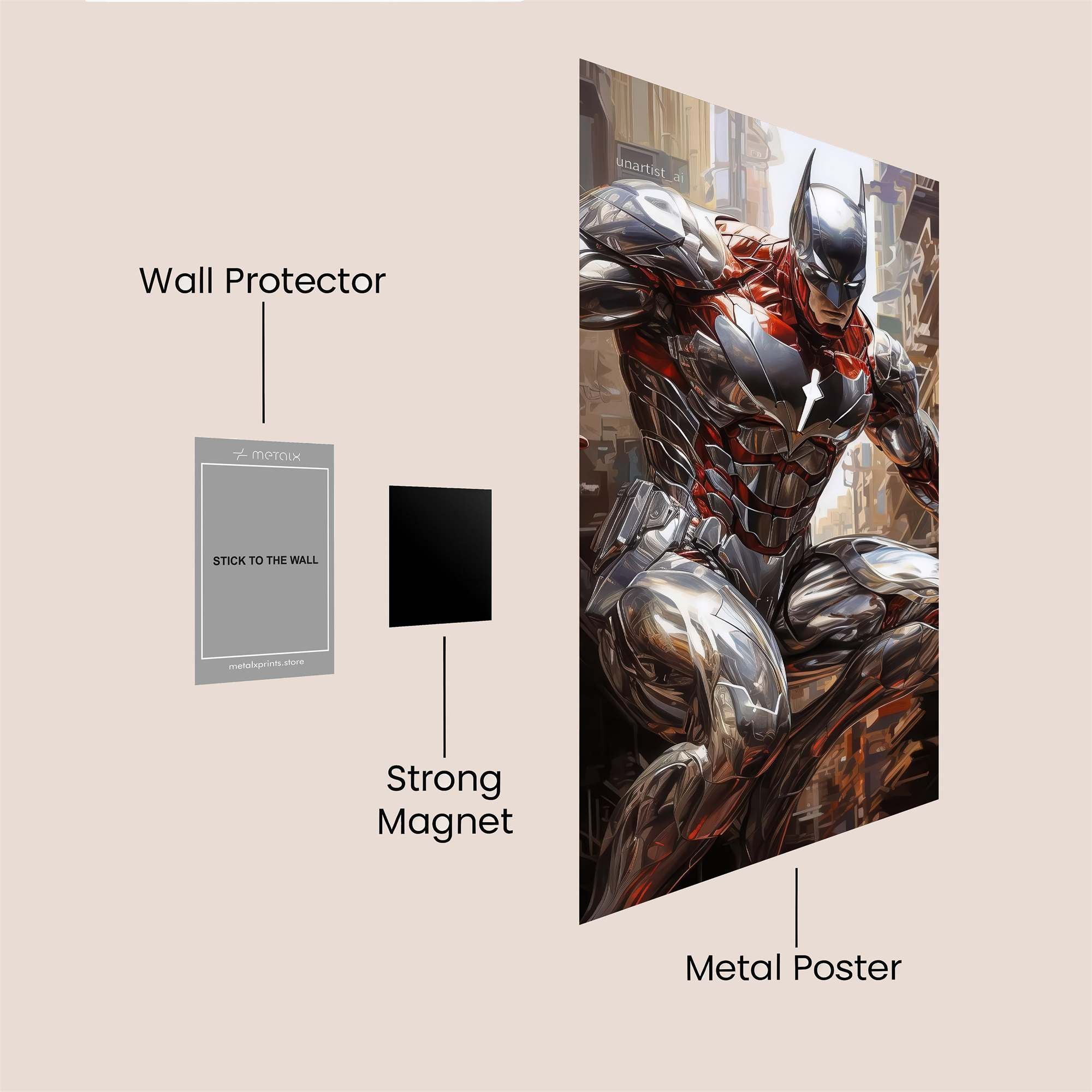 Batman Intense Safe Wall Magnetic / M