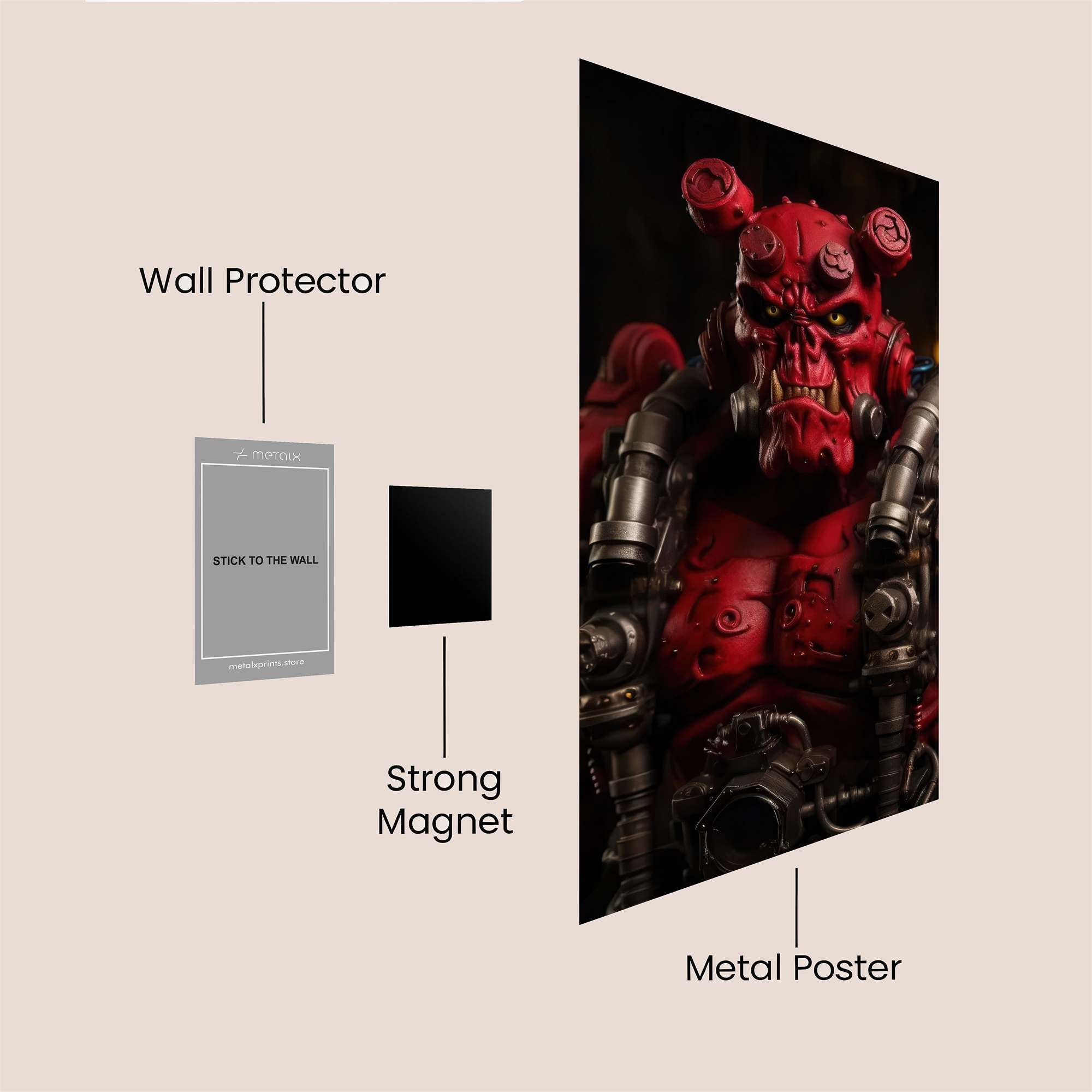 Hellboy Intense Safe Wall Magnetic / M