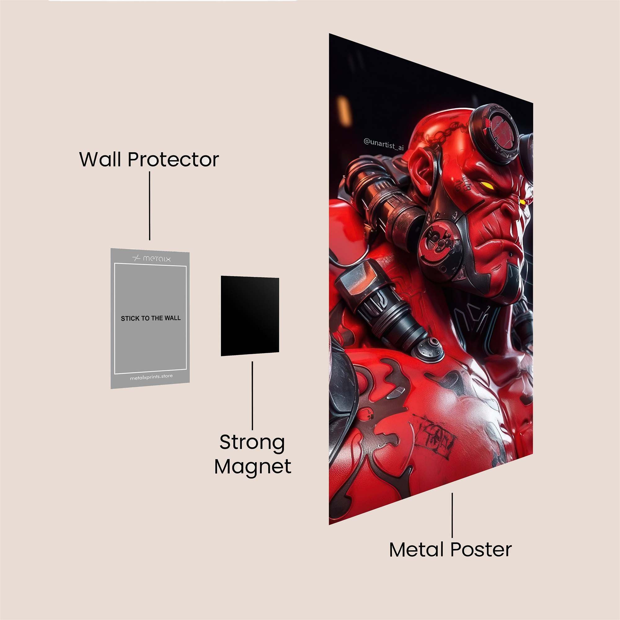 Hellboy Intense Safe Wall Magnetic / M