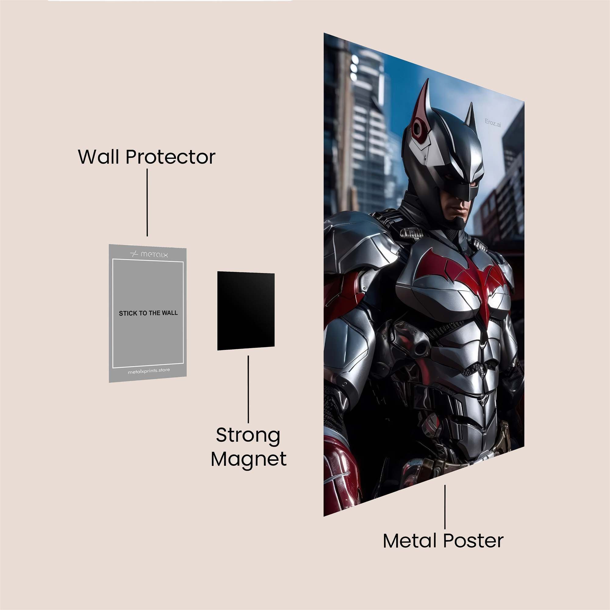 Batman Intrepid Safe Wall Magnetic / M