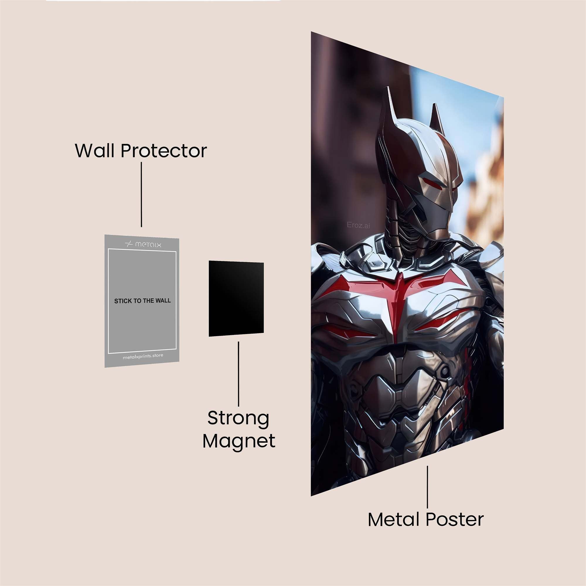 Batman Intense Safe Wall Magnetic / M