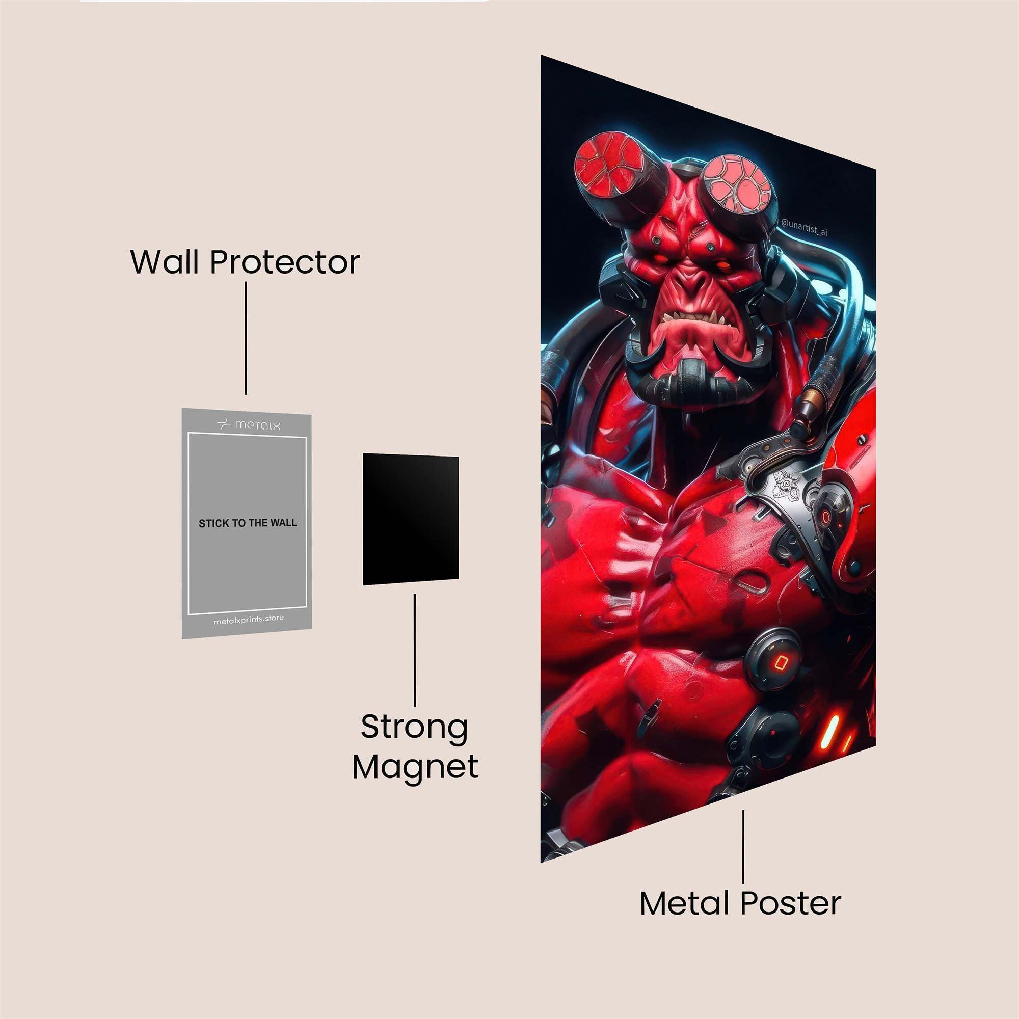 Hellboy Intense Safe Wall Magnetic / M