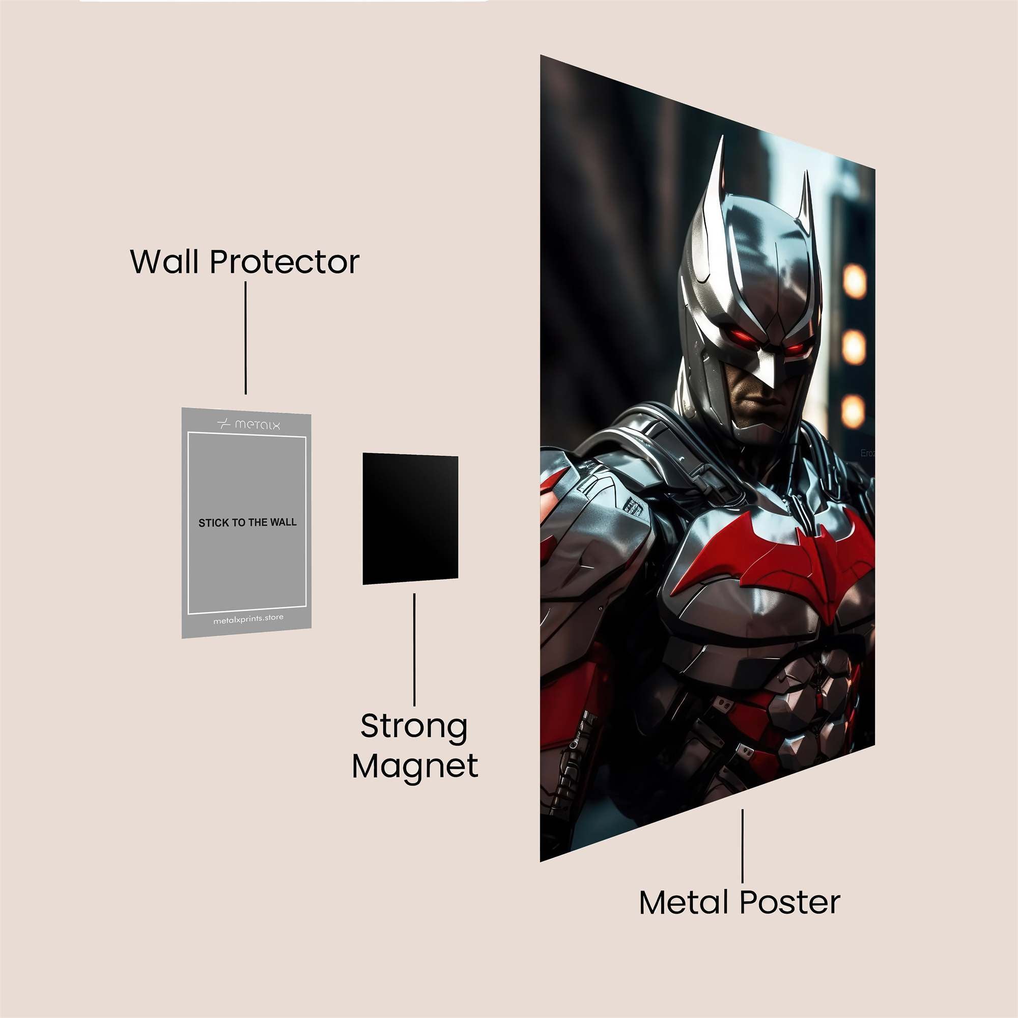 Batman Intense Safe Wall Magnetic / M