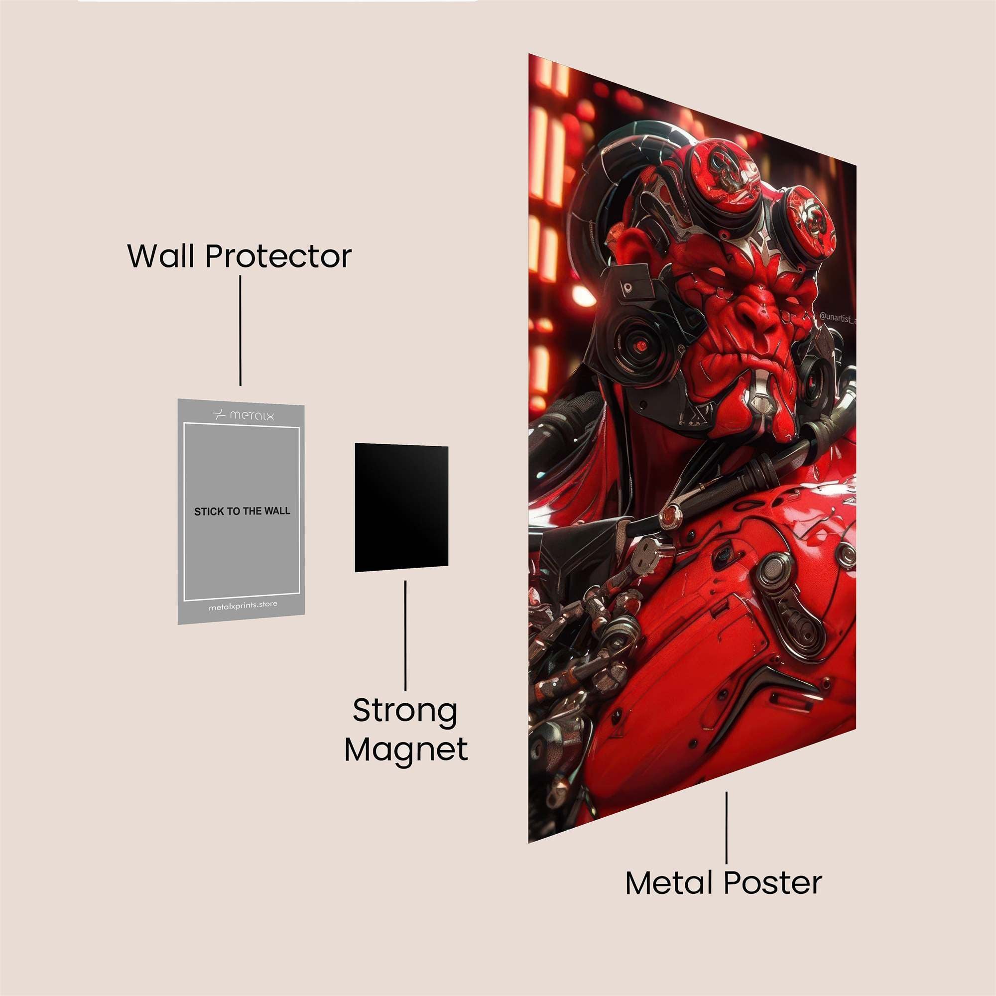 Hellboy Intense Safe Wall Magnetic / M