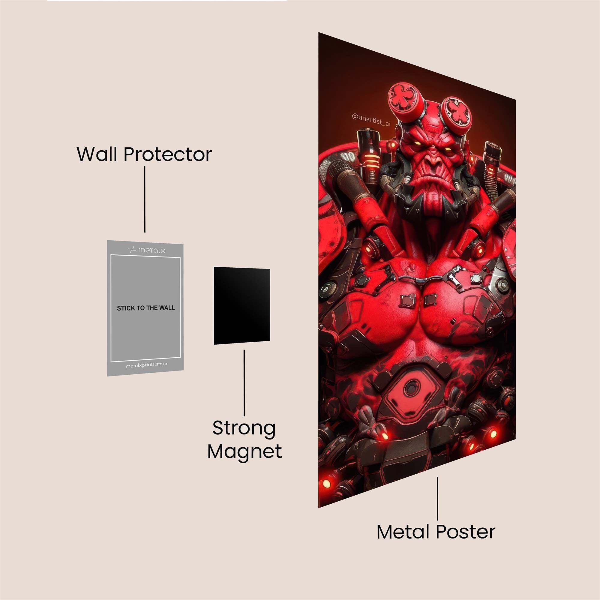 Hellboy Intense Safe Wall Magnetic / M