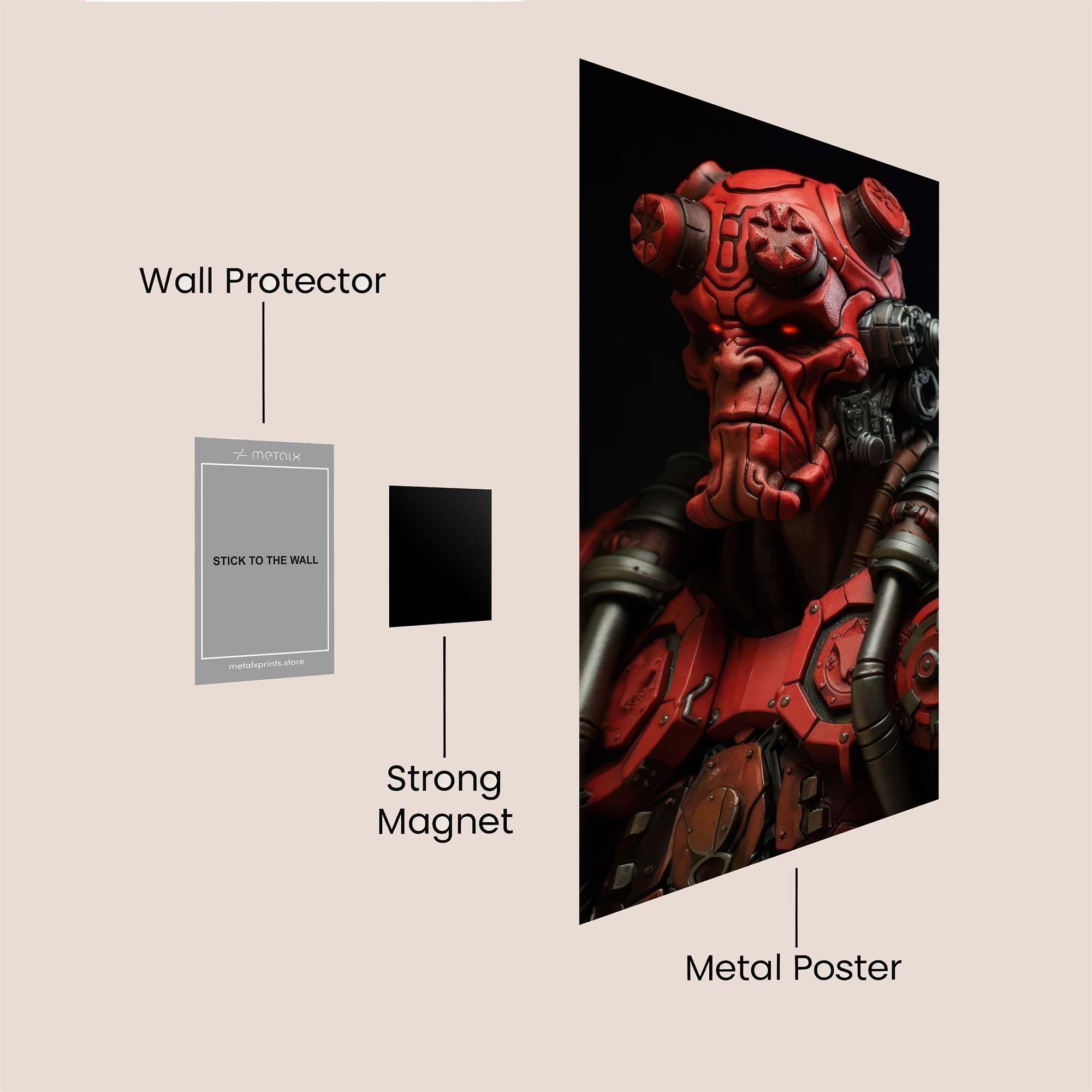 Hellboy Intense Safe Wall Magnetic / M