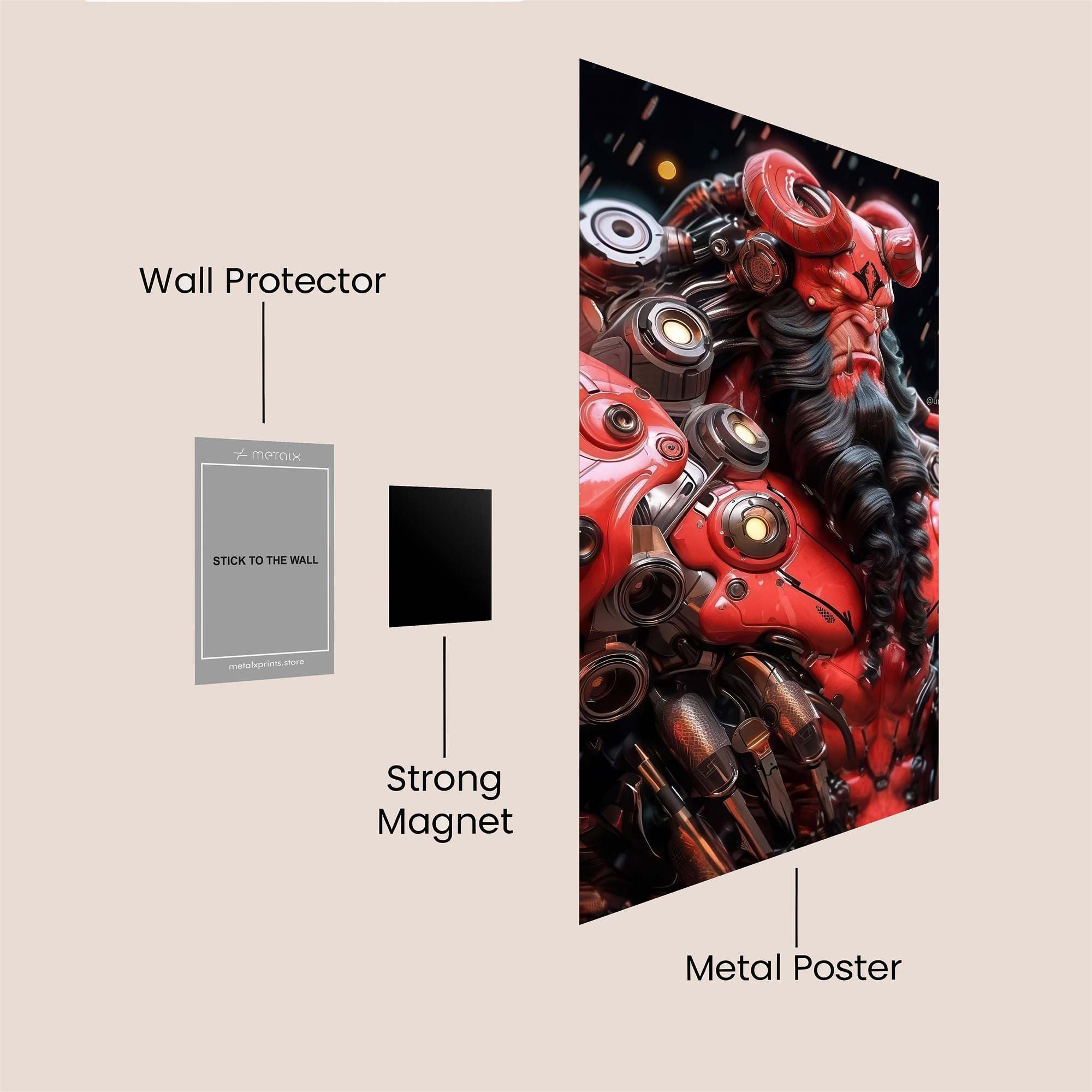 Mephisto Menace Safe Wall Magnetic / M