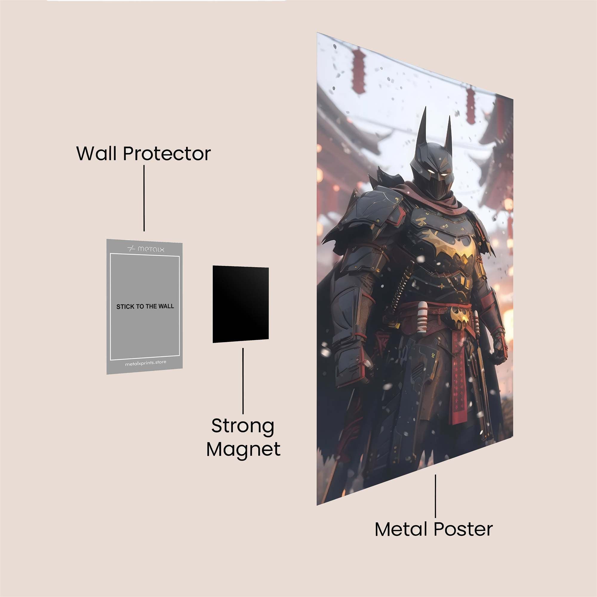 Samurai Batman Safe Wall Magnetic / M