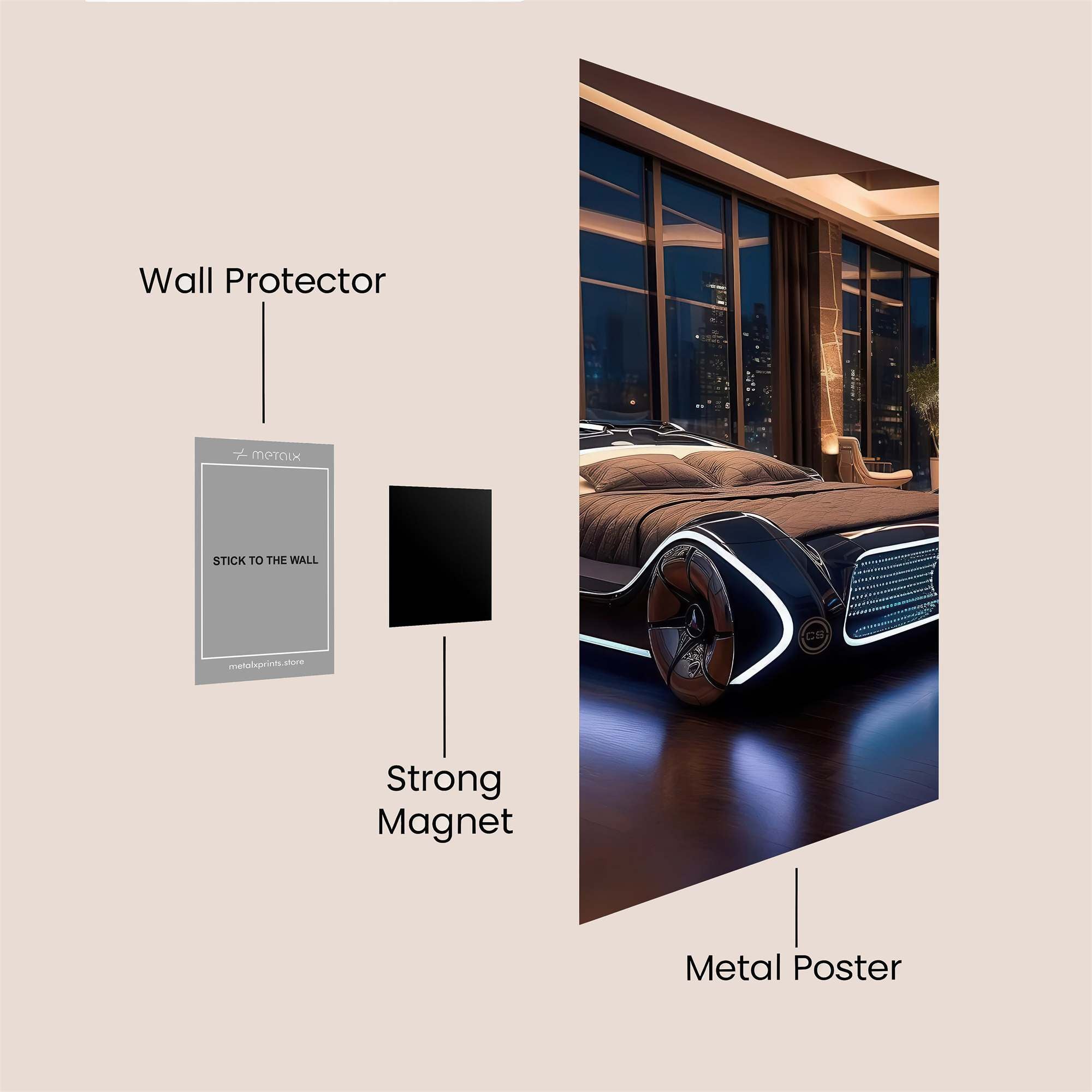 Mercedes Dream Safe Wall Magnetic / M