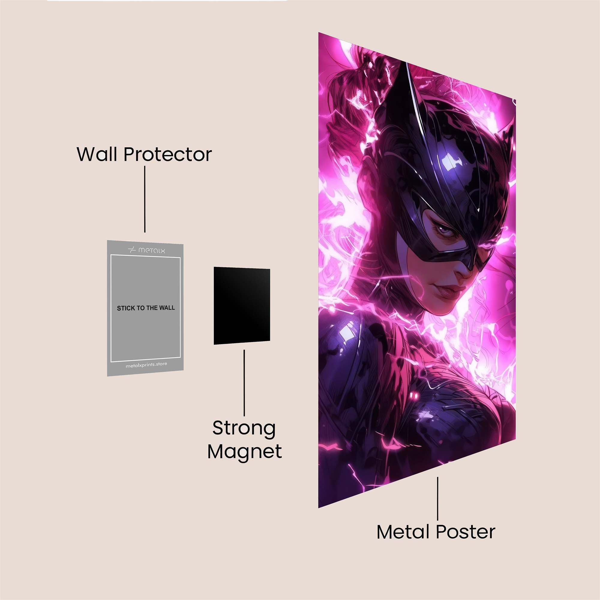 Catwoman Electrifying Safe Wall Magnetic / M