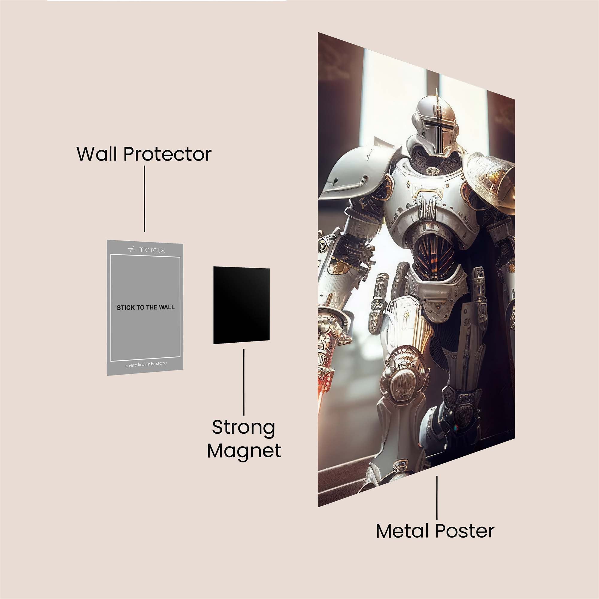 Knightly Sentinel Safe Wall Magnetic / M