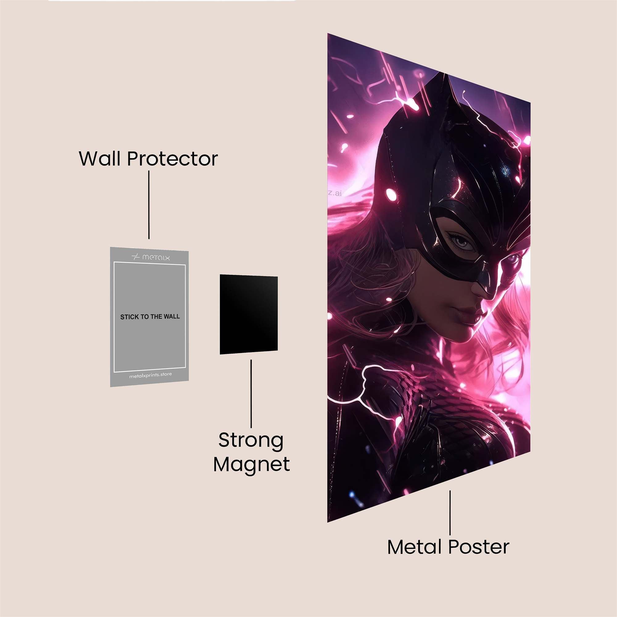 Catwoman Electric Safe Wall Magnetic / M