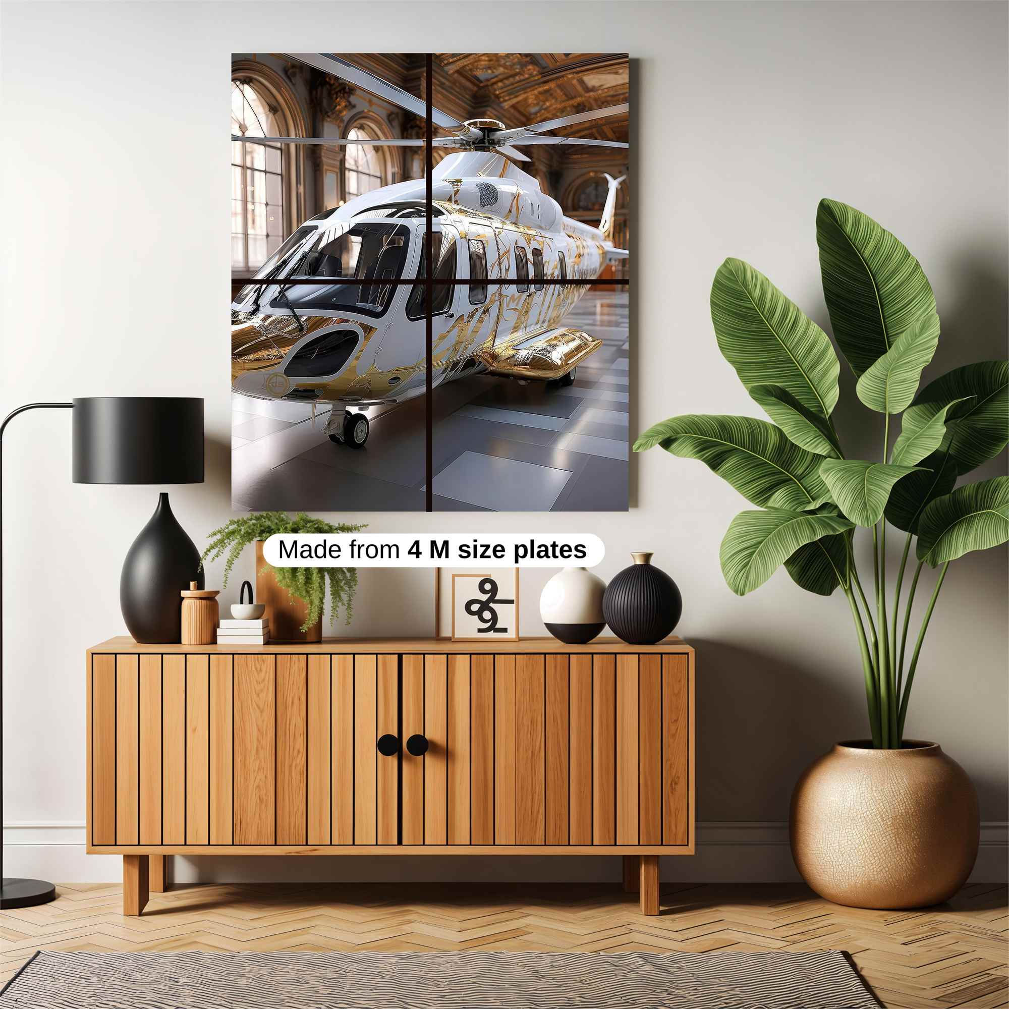 Helicopter Opulence Safe Wall Magnetic / M