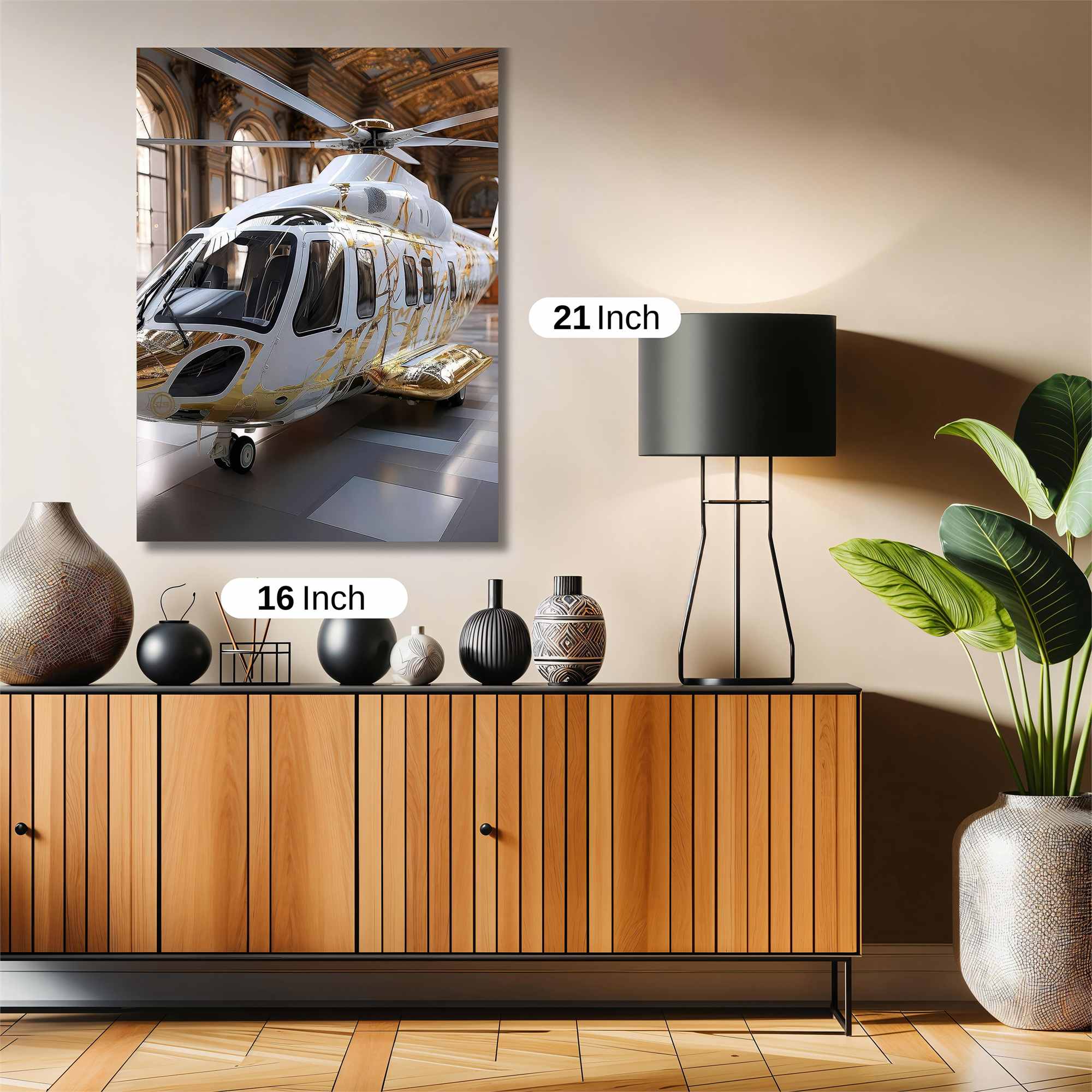 Helicopter Opulence Safe Wall Magnetic / M