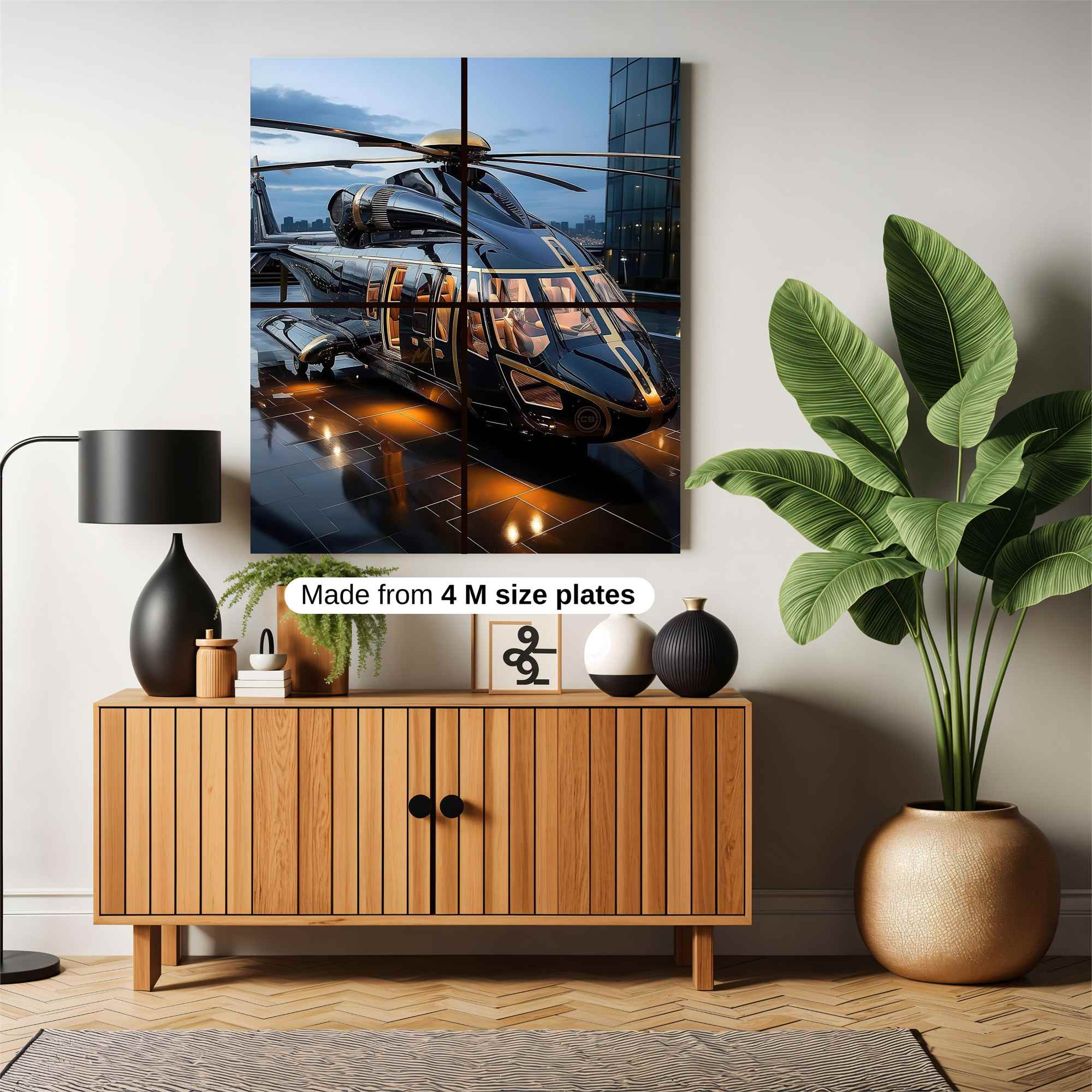 Helicopter Elegance Safe Wall Magnetic / M