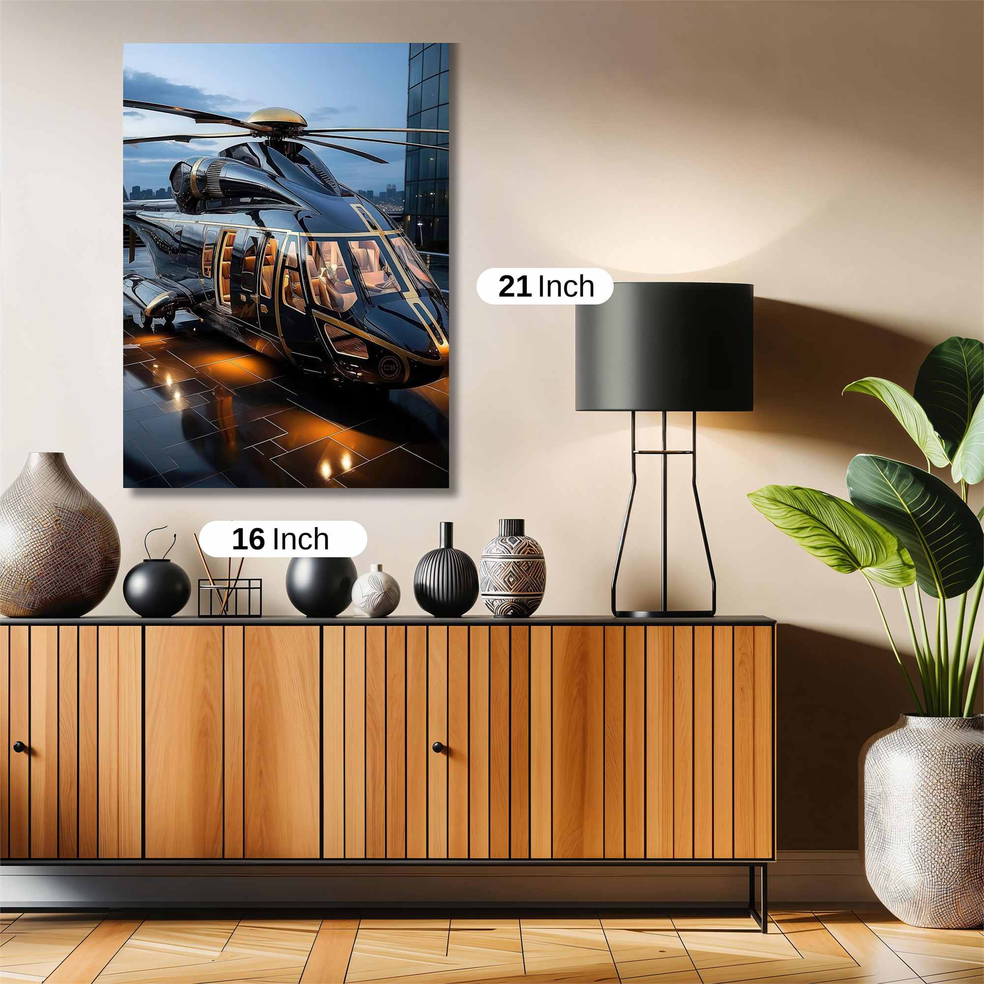 Helicopter Elegance Safe Wall Magnetic / M