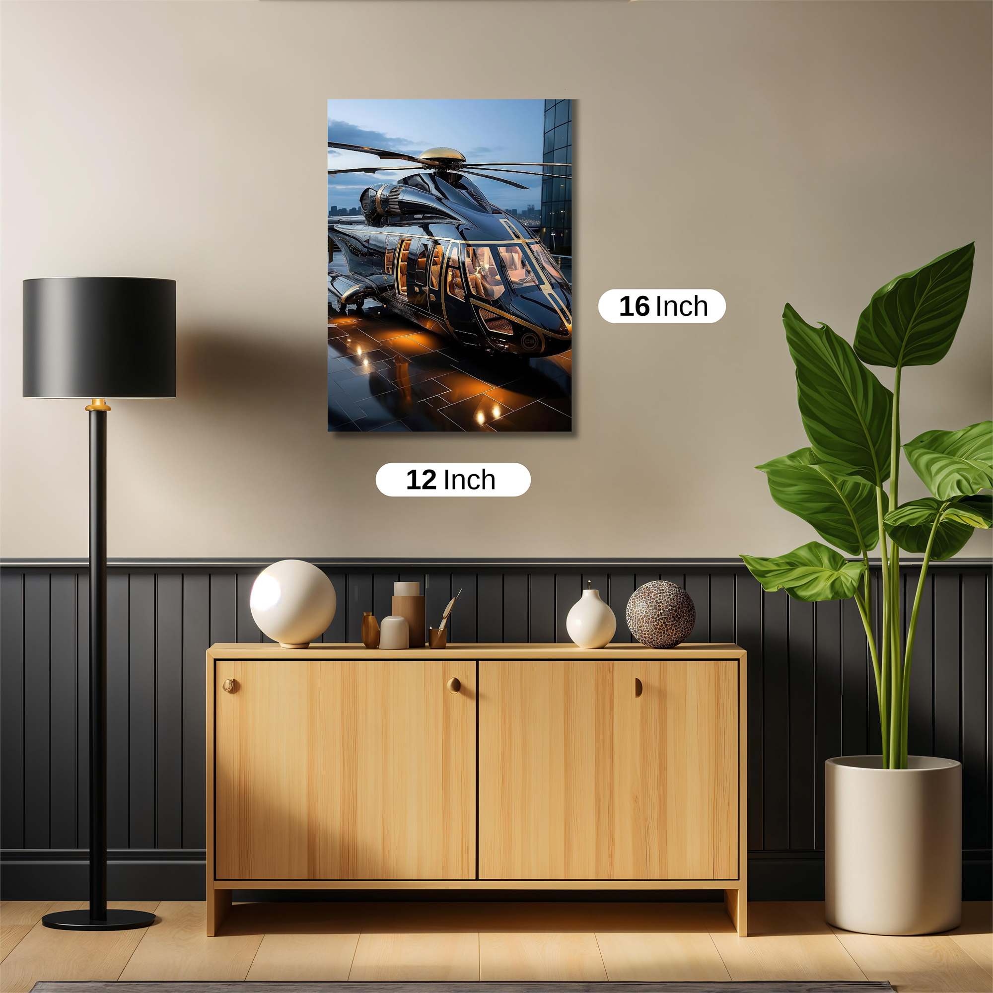 Helicopter Elegance Safe Wall Magnetic / M
