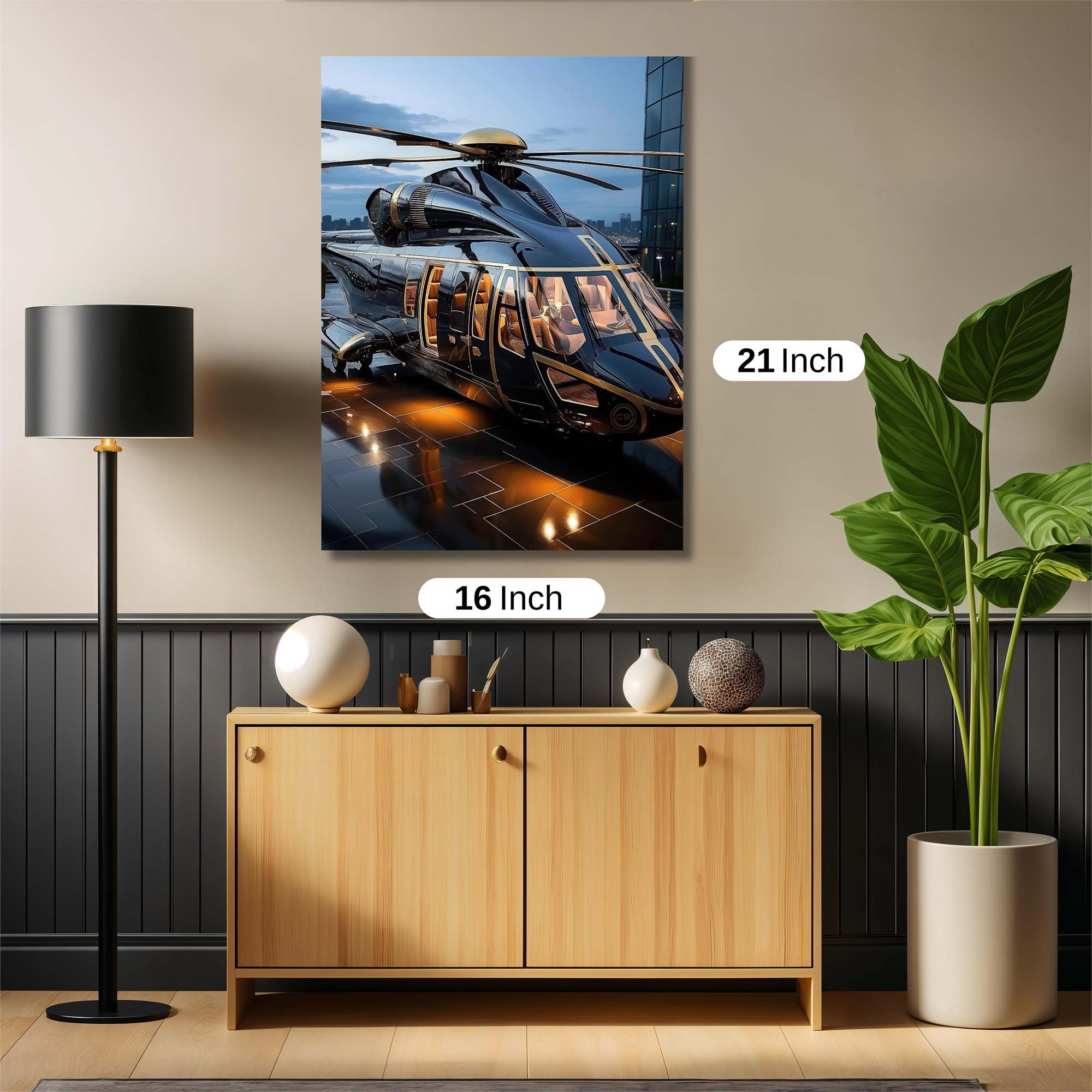Helicopter Elegance Safe Wall Magnetic / M