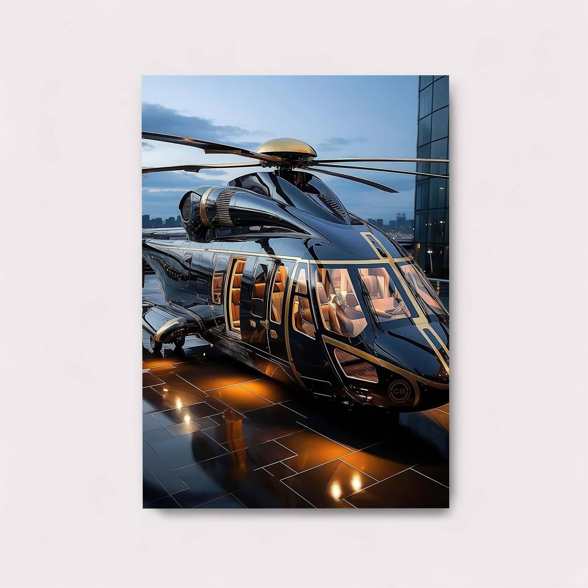 Helicopter Elegance Safe Wall Magnetic / M