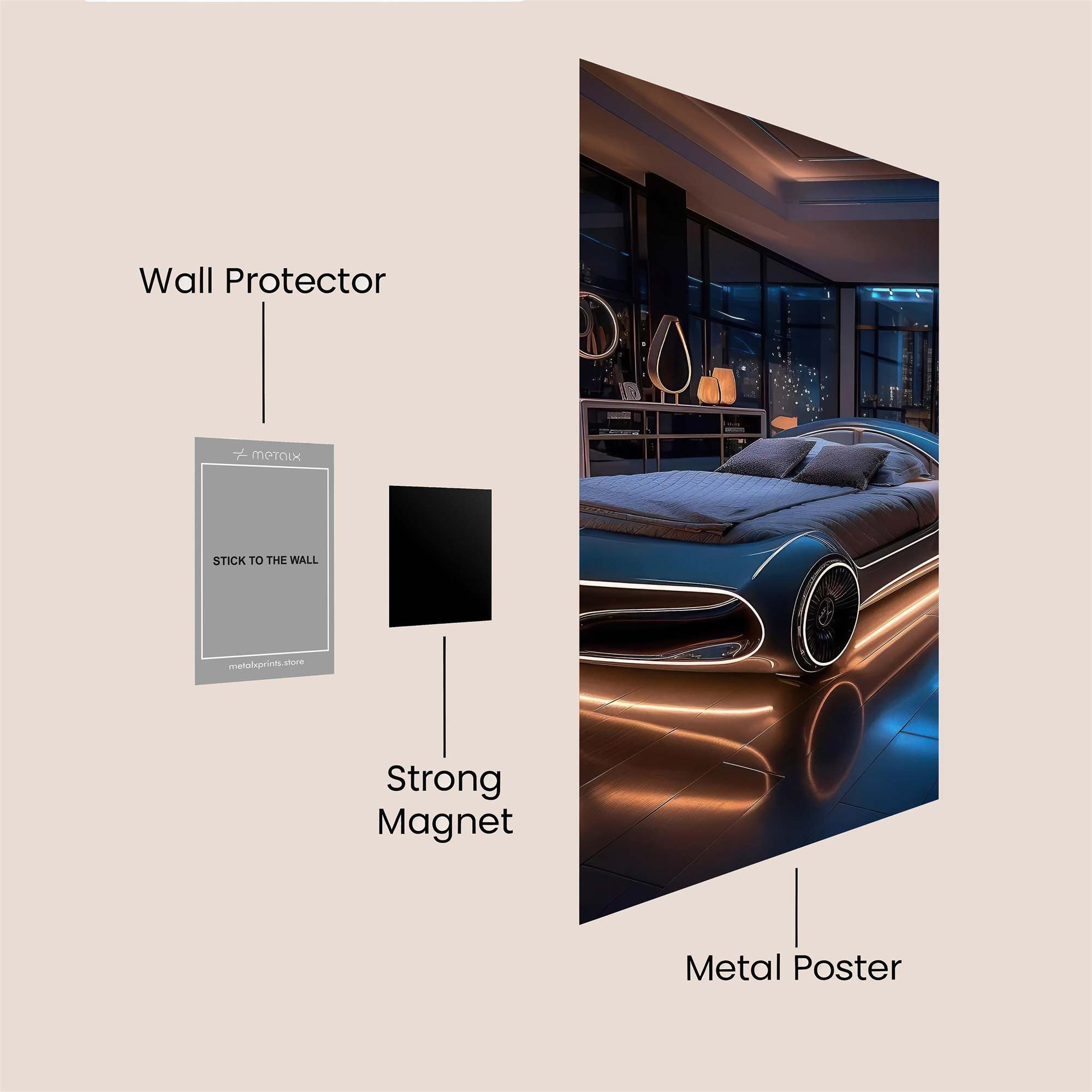 Mercedes Dream Safe Wall Magnetic / M