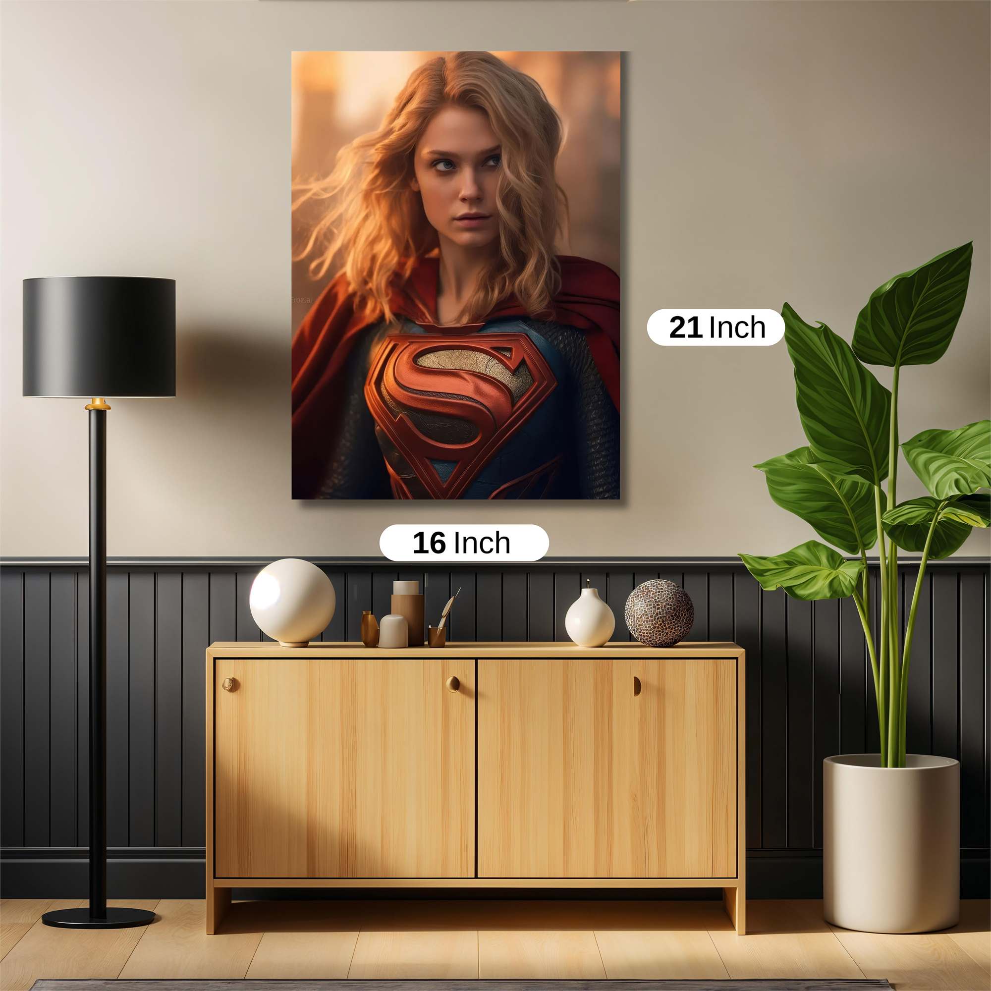 Supergirl Serene Safe Wall Magnetic / M