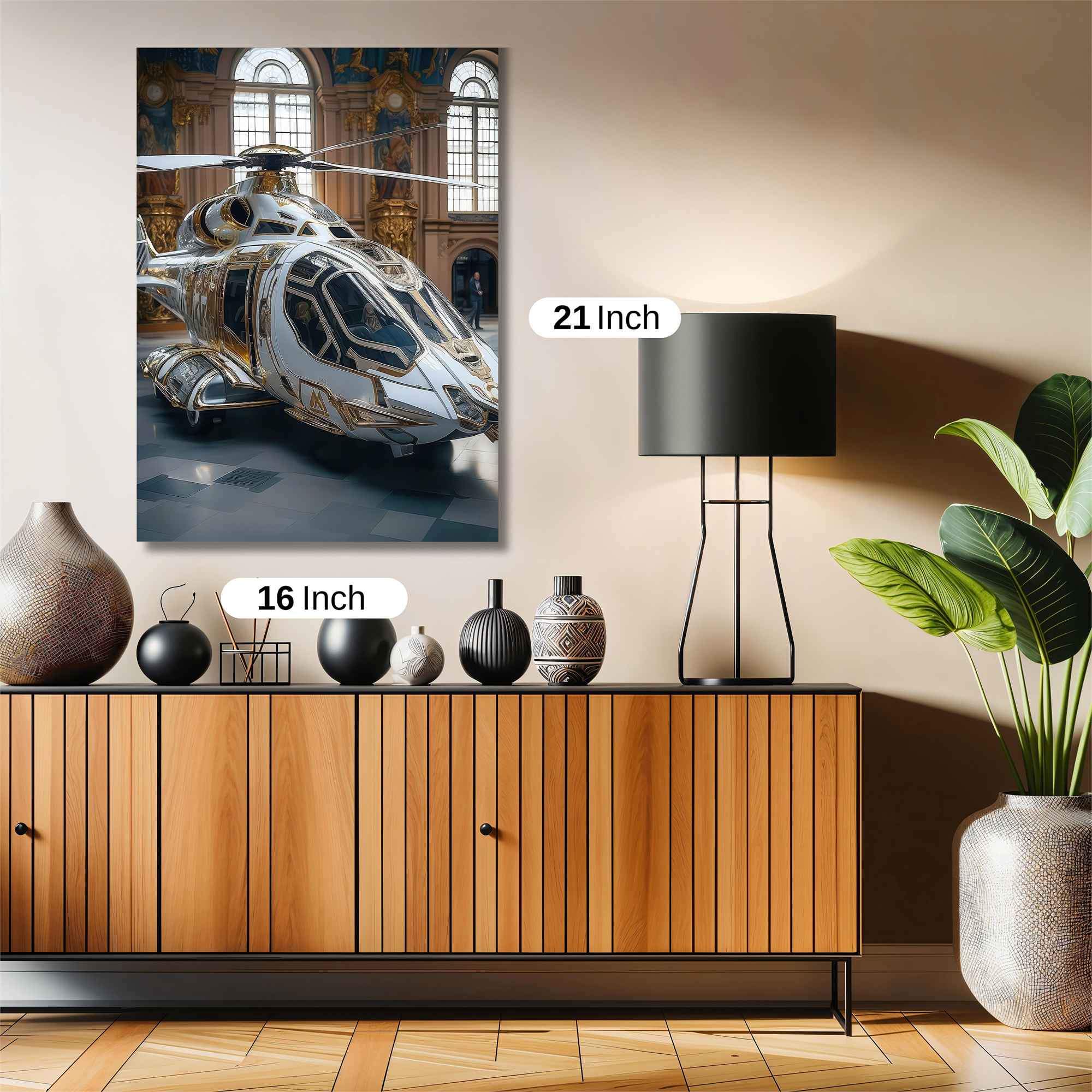 Helicopter Elegance Safe Wall Magnetic / M