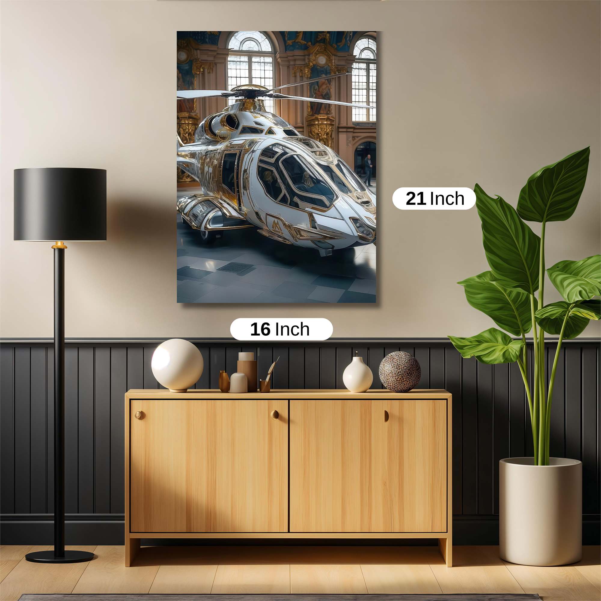 Helicopter Elegance Safe Wall Magnetic / M