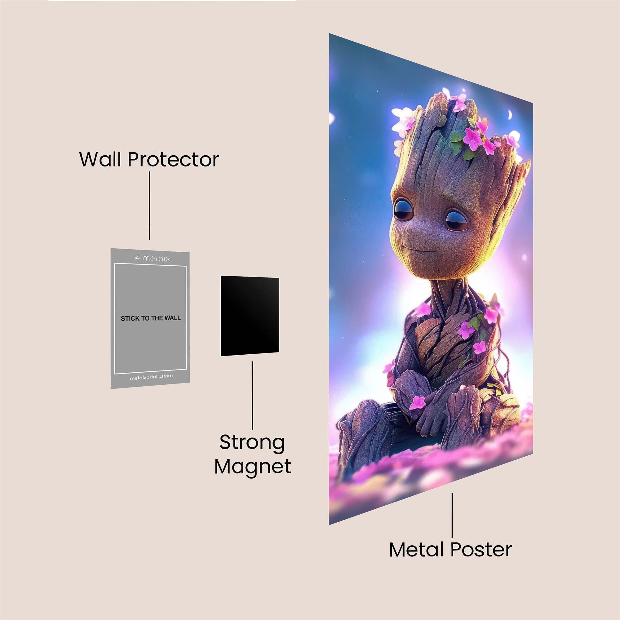 Groot Serene Safe Wall Magnetic / M
