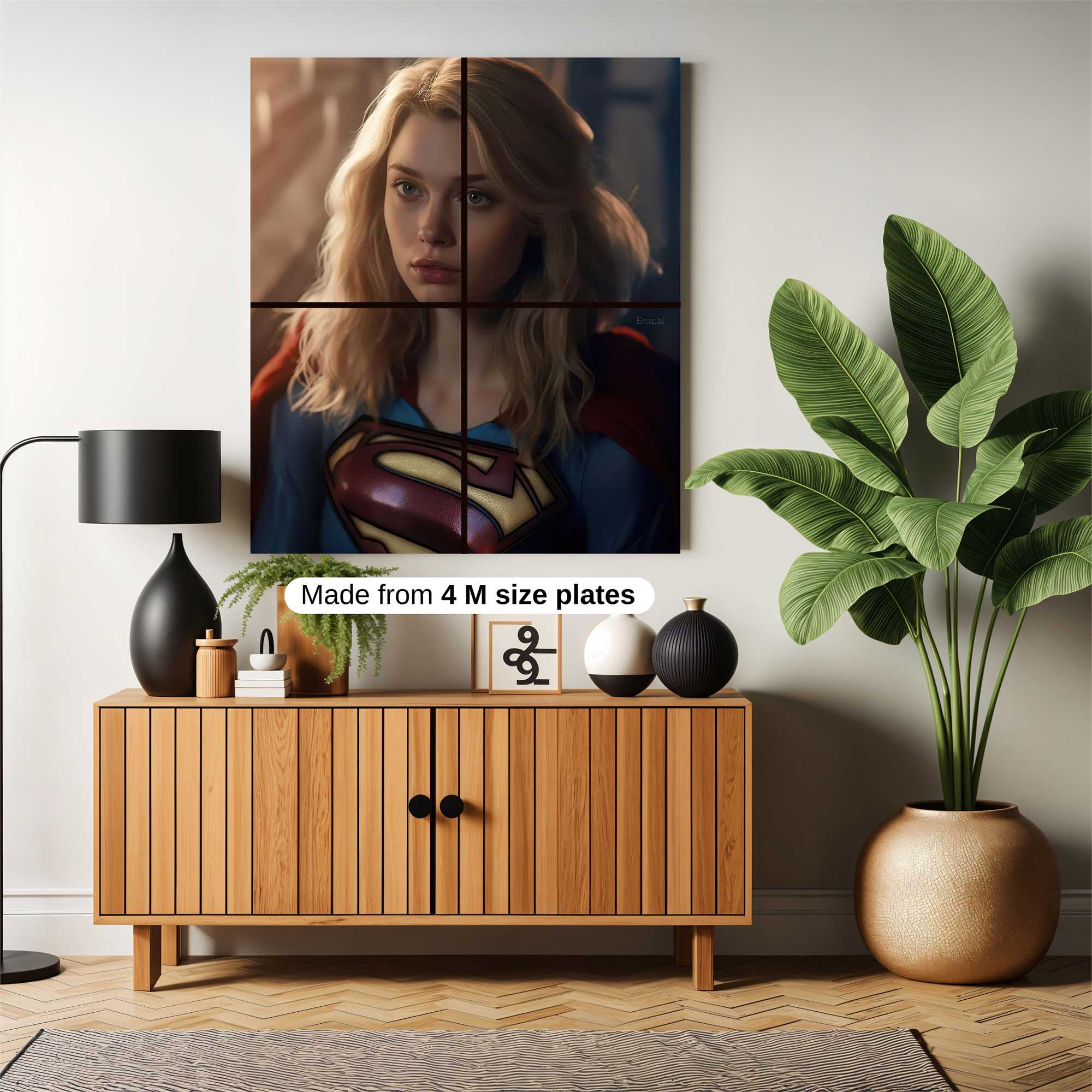 Supergirl Sombre Safe Wall Magnetic / M