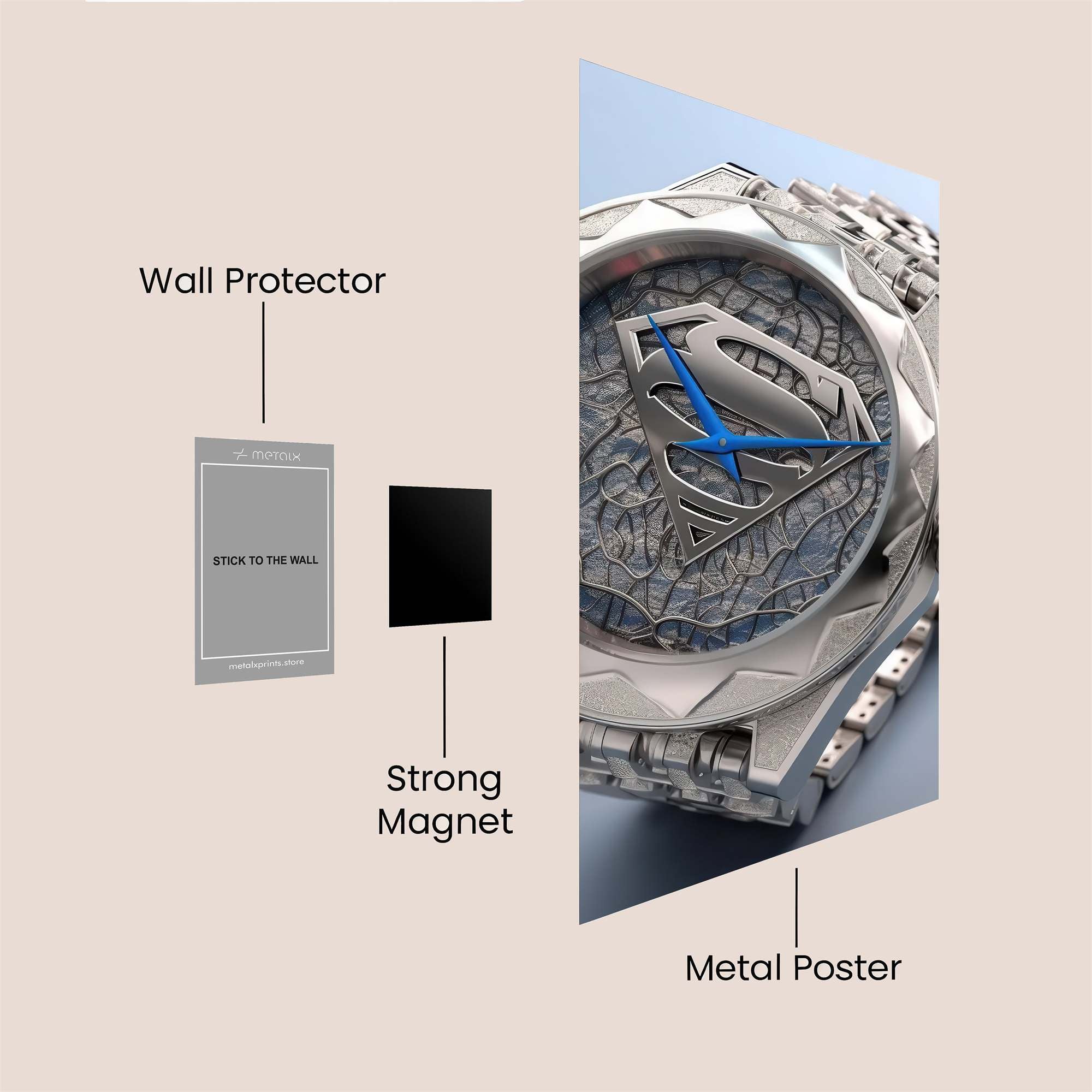 Superman Valor Safe Wall Magnetic / M