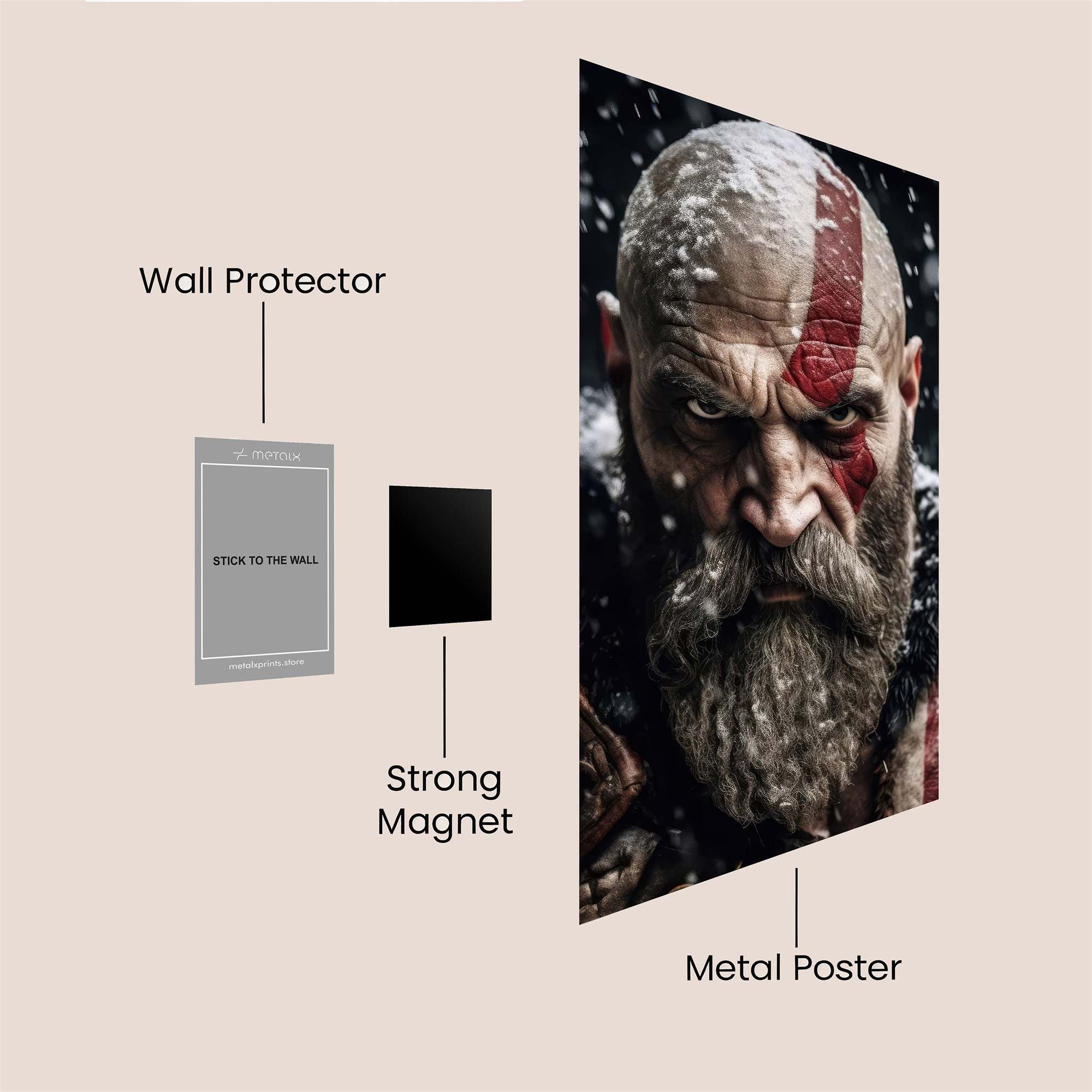Kratos Frostbound Safe Wall Magnetic / M