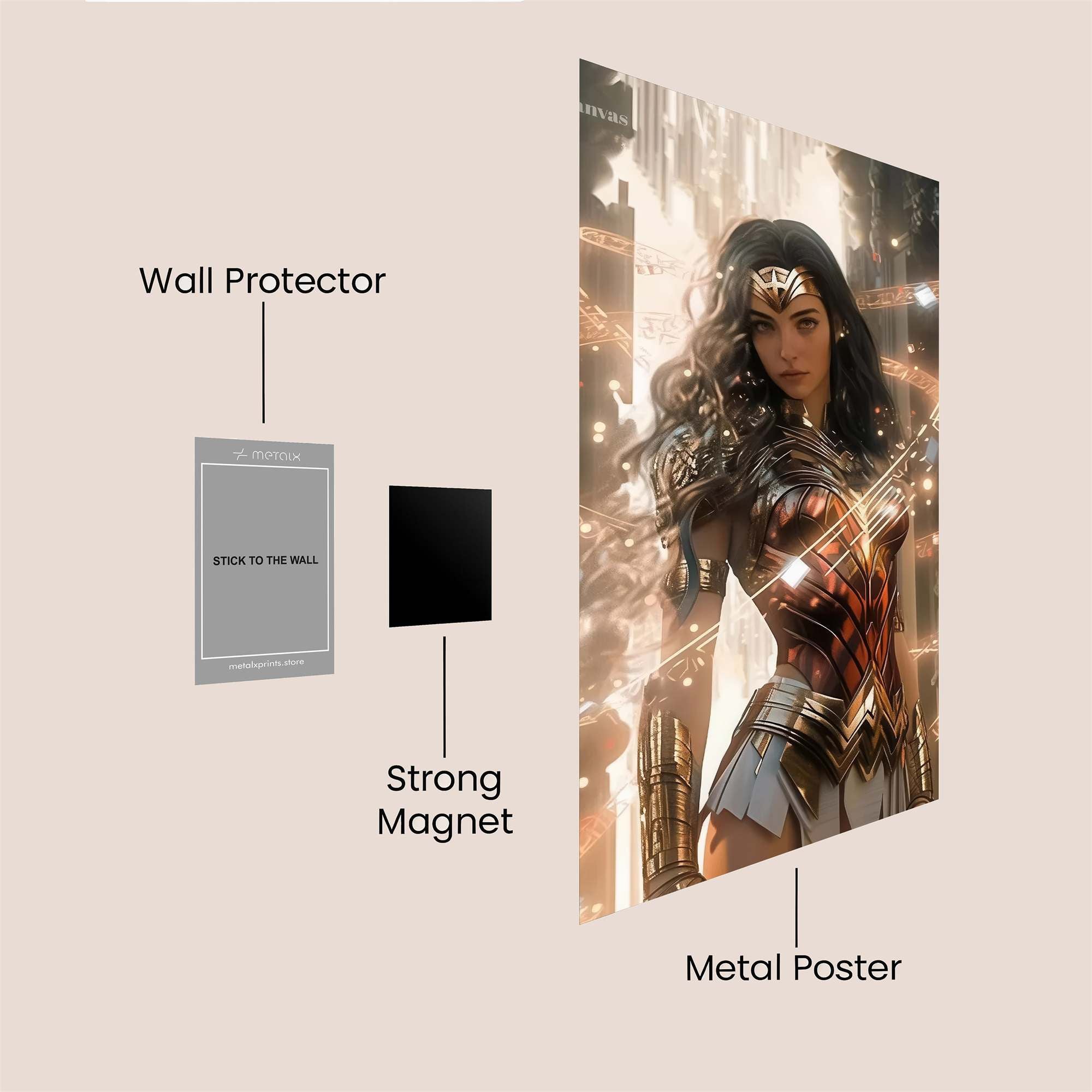 Batman Brooding Safe Wall Magnetic / M