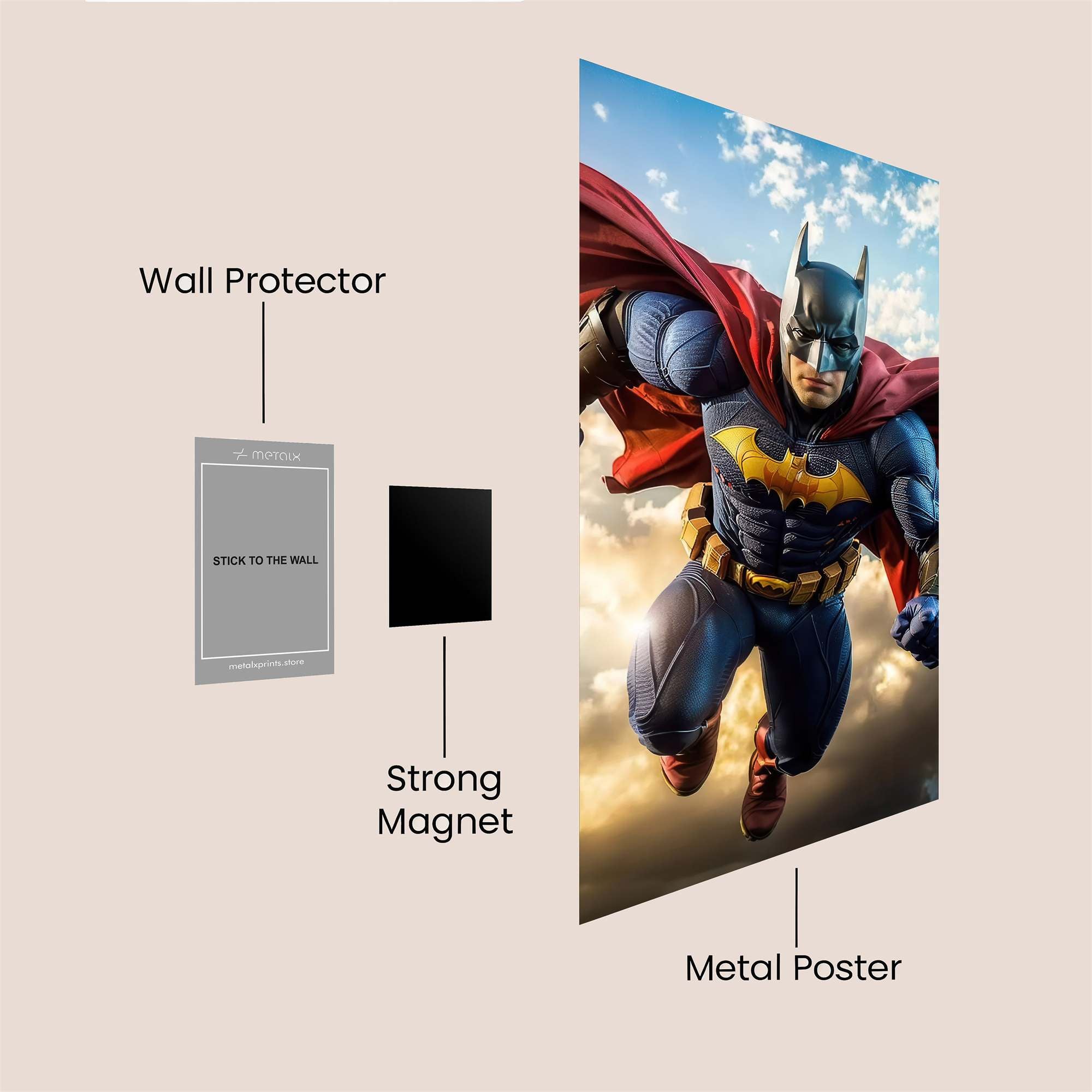 Batman Soaring Safe Wall Magnetic / M