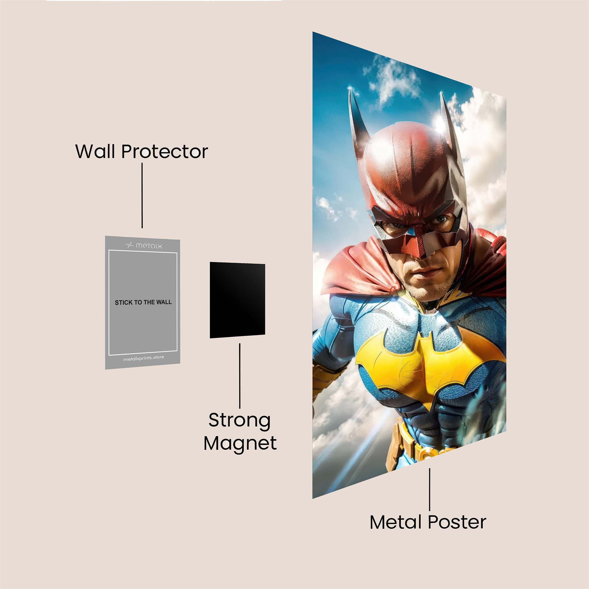 Batman Soaring Safe Wall Magnetic / M