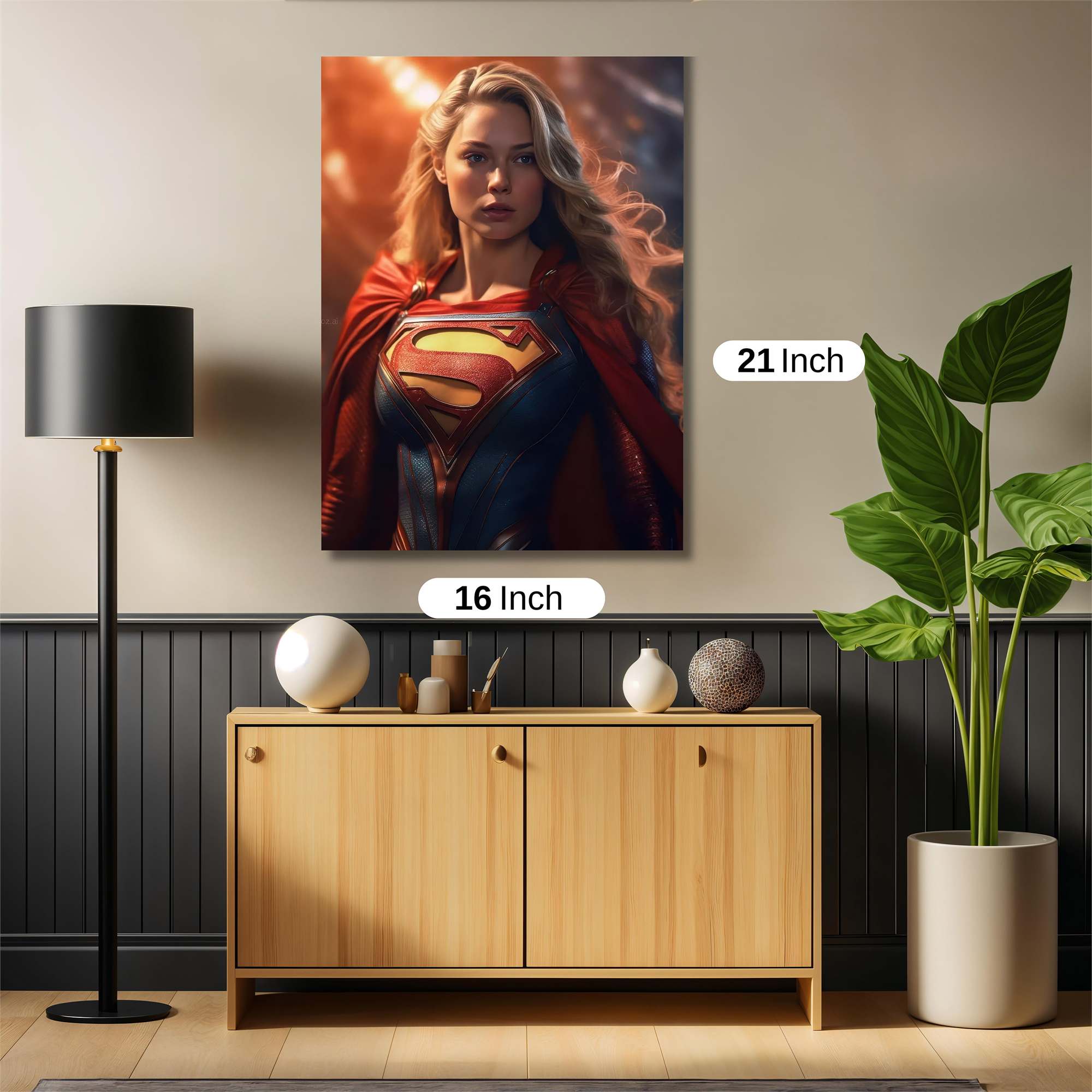 Supergirl Radiant Safe Wall Magnetic / M