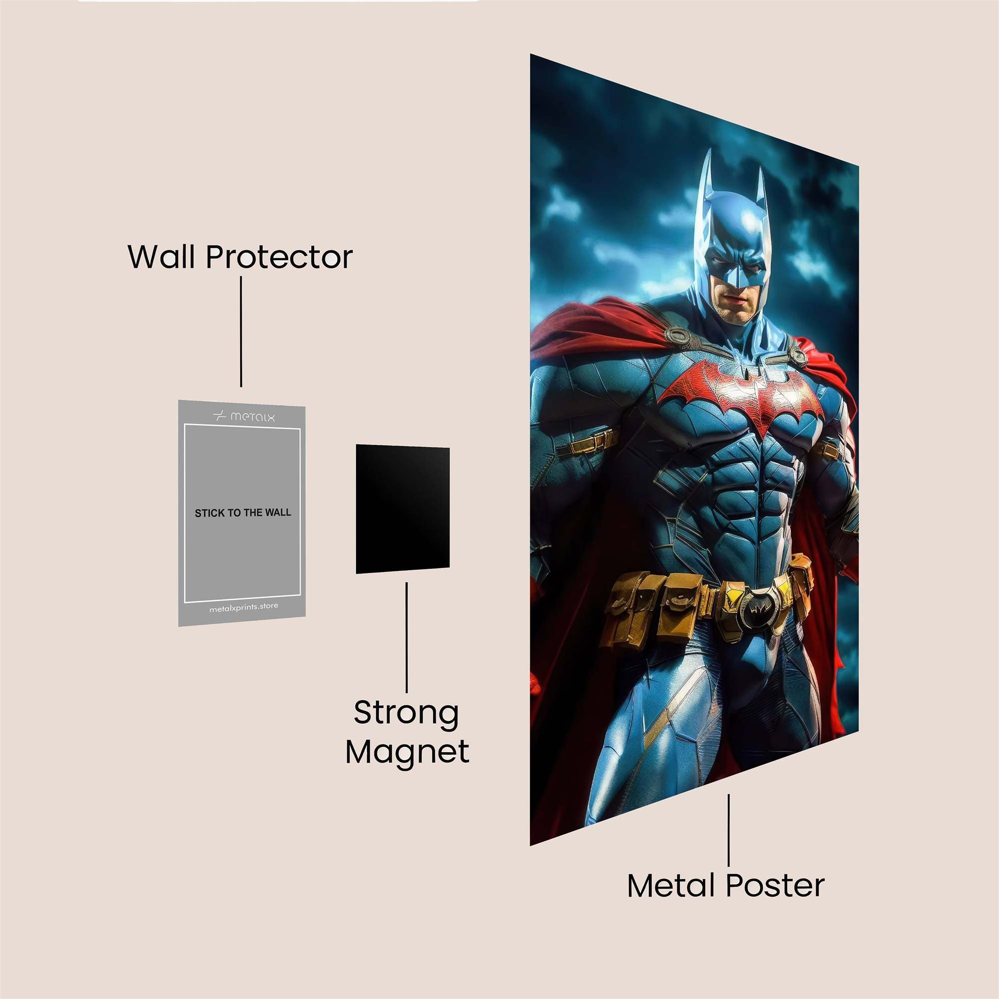 Batman Resolute Safe Wall Magnetic / M