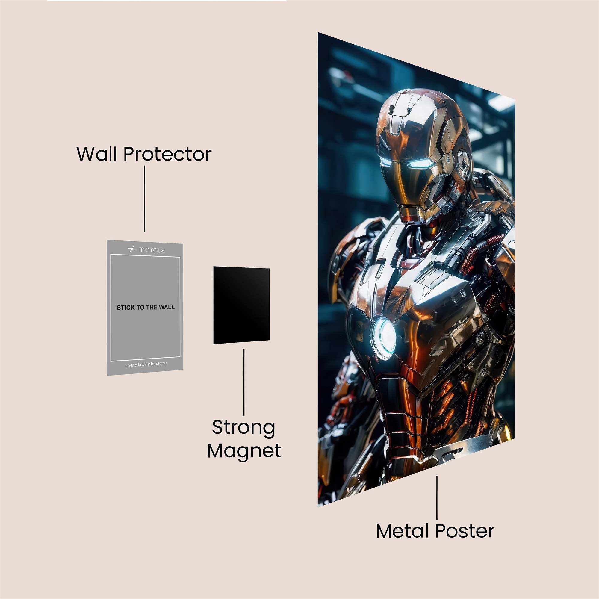 Iron Resolute Safe Wall Magnetic / M