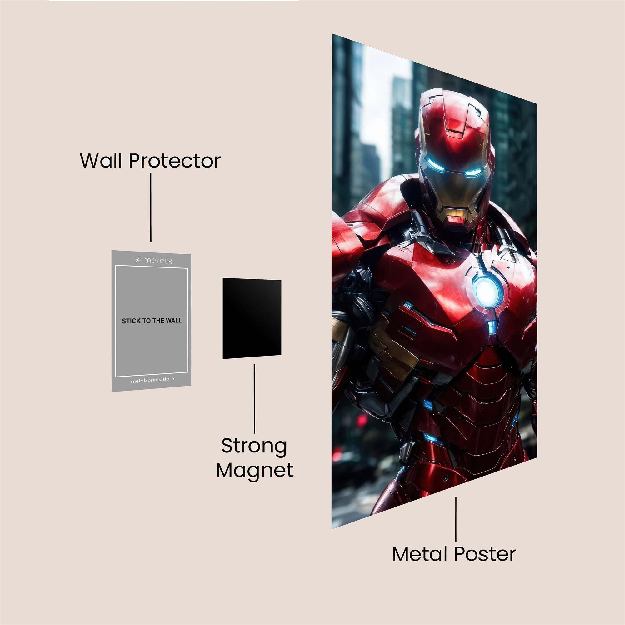 Iron Resolute Safe Wall Magnetic / M