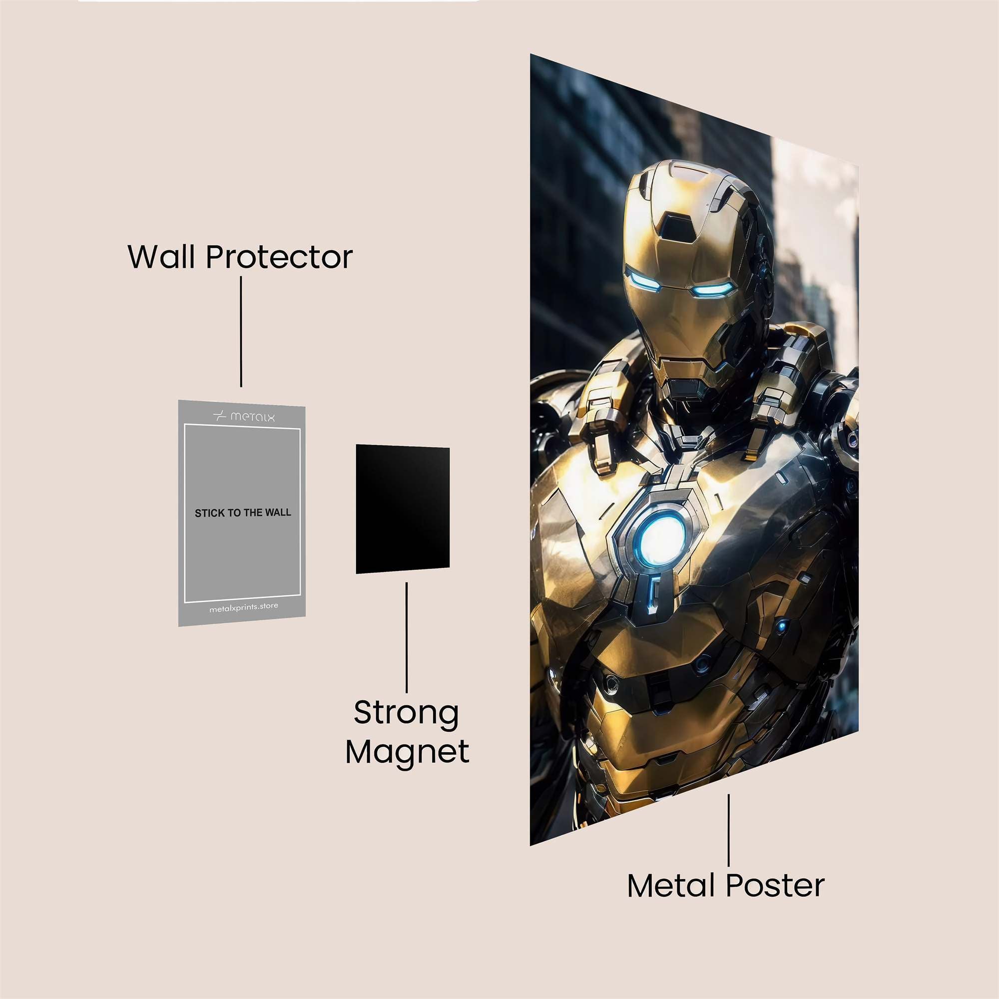 Iron Resolute Safe Wall Magnetic / M