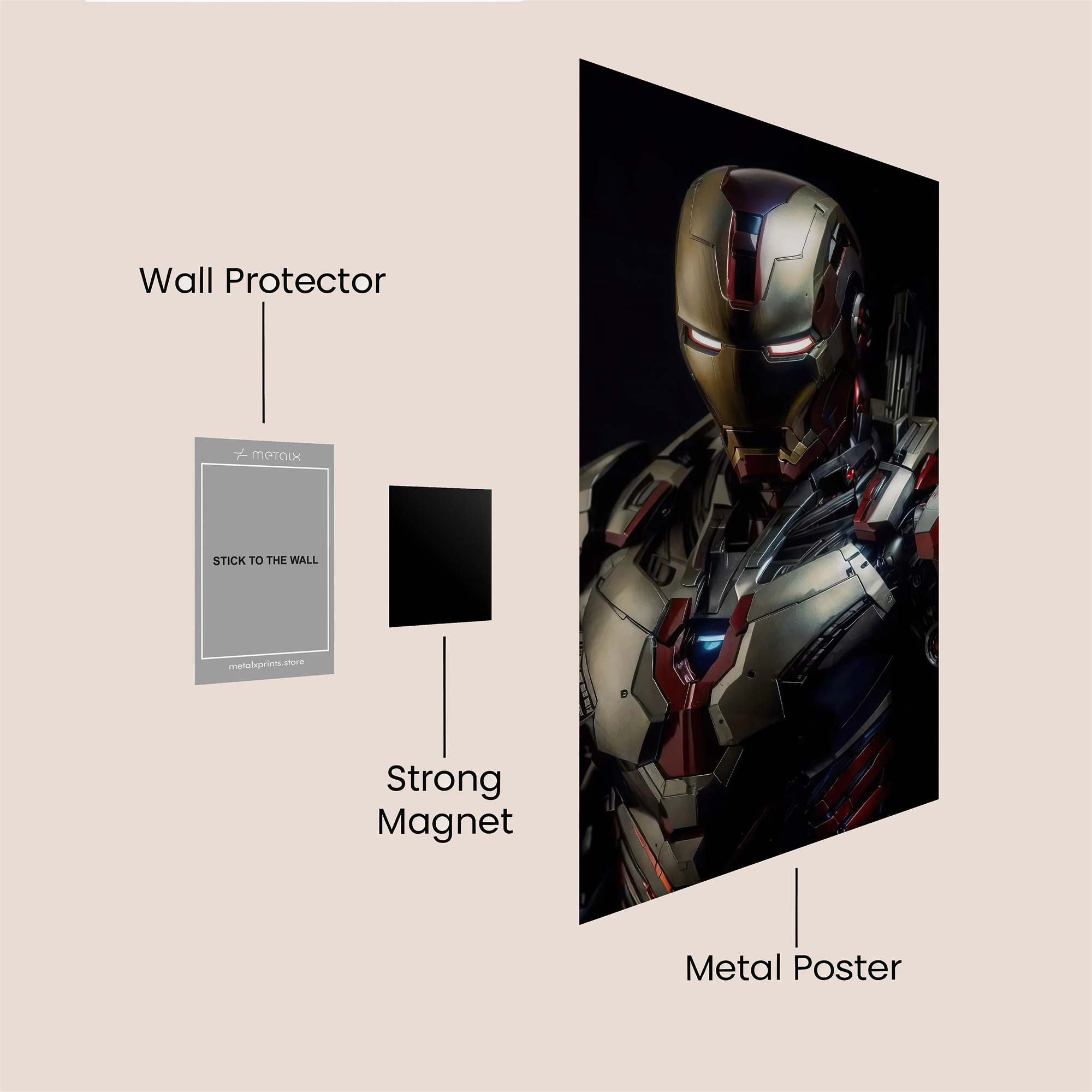 Ironheart Resilient Safe Wall Magnetic / M